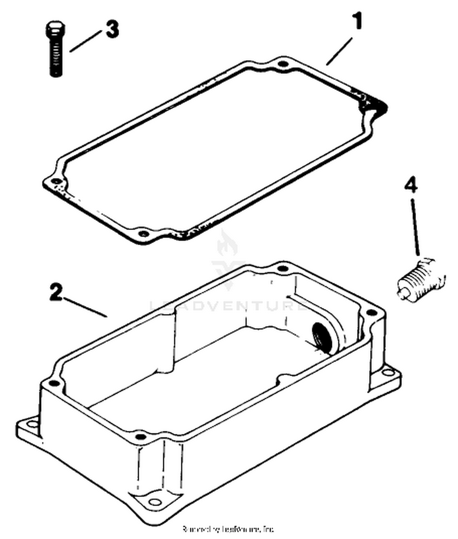 Oil Pan-Engine Assembly-Kohler Model No. M16s-711533