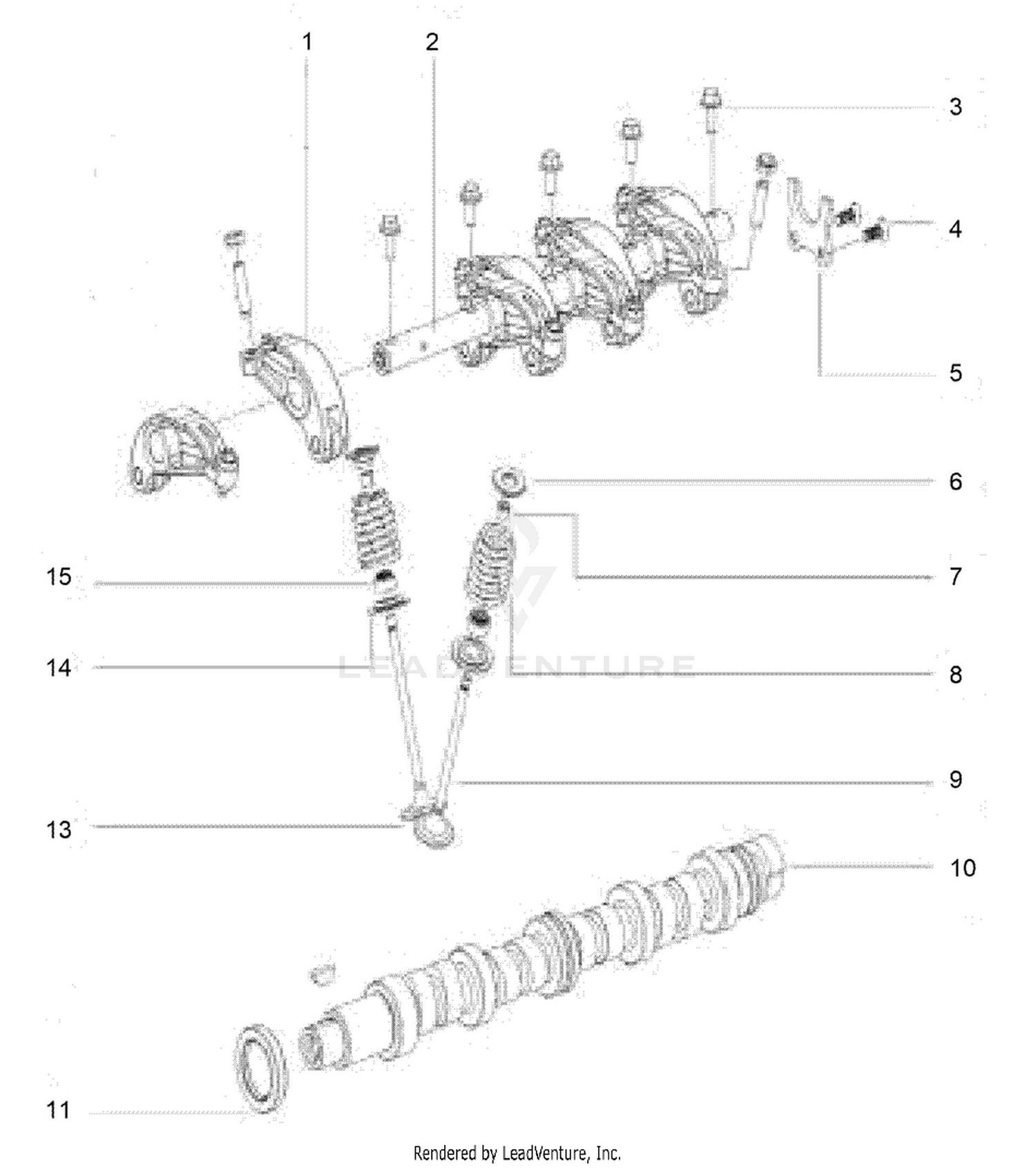Camshaft and Rocker Arm Assembly