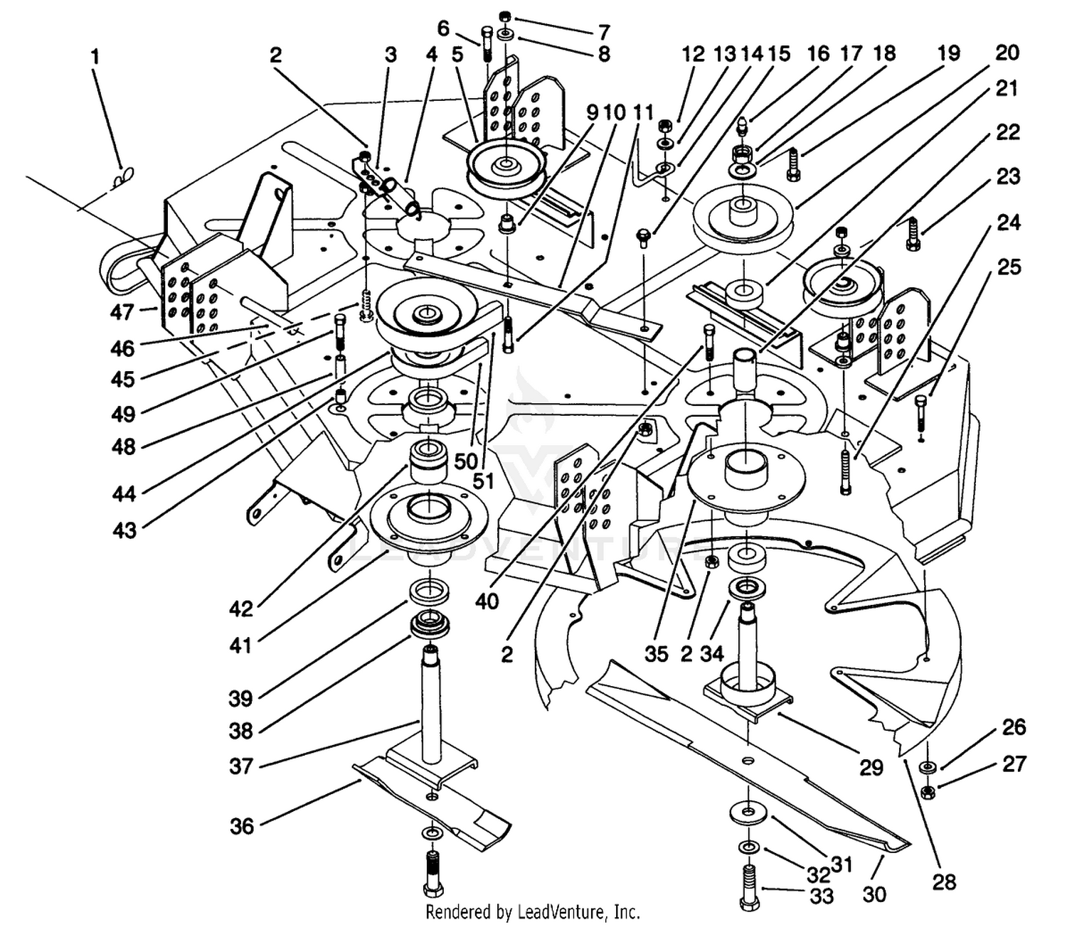 Deck  Spindle Assembly