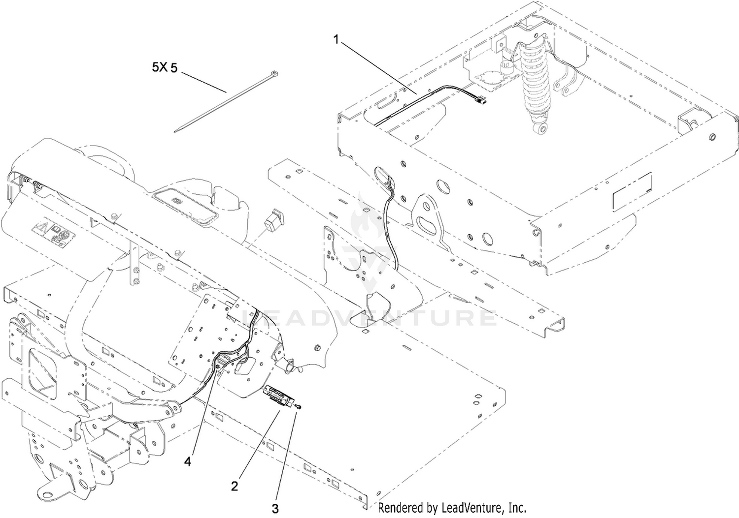 Lift Wire Harness Assembly No. 115-7823