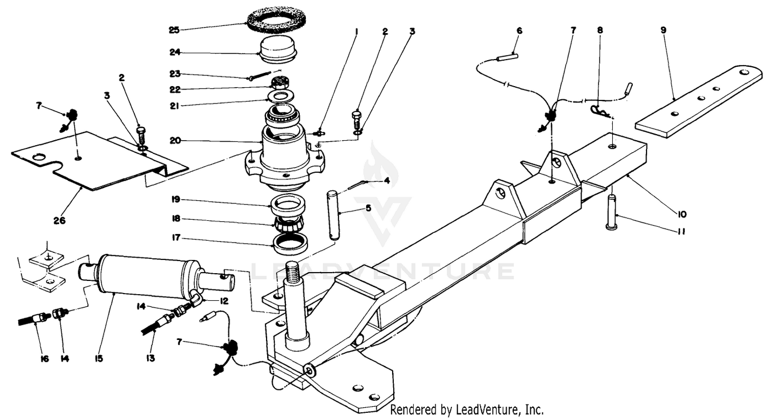 Drawbar  Hydraulic Cylinder Assembly