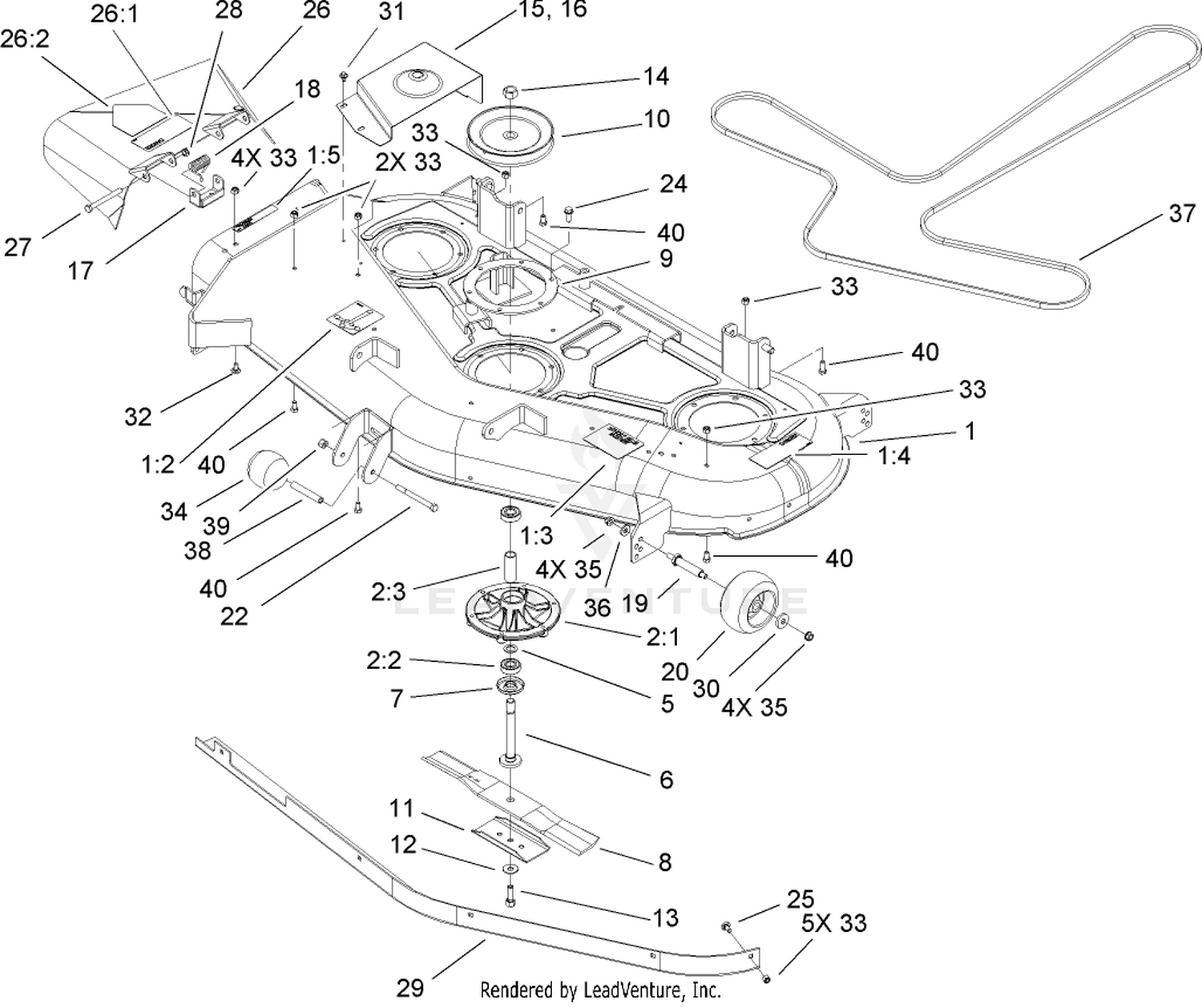 52in Deck Assembly