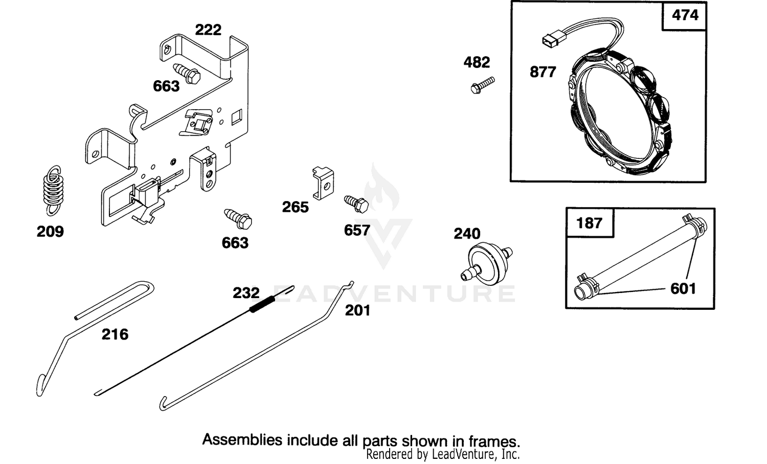Engine Briggs  Stratton Model 28m707-0122-01 5