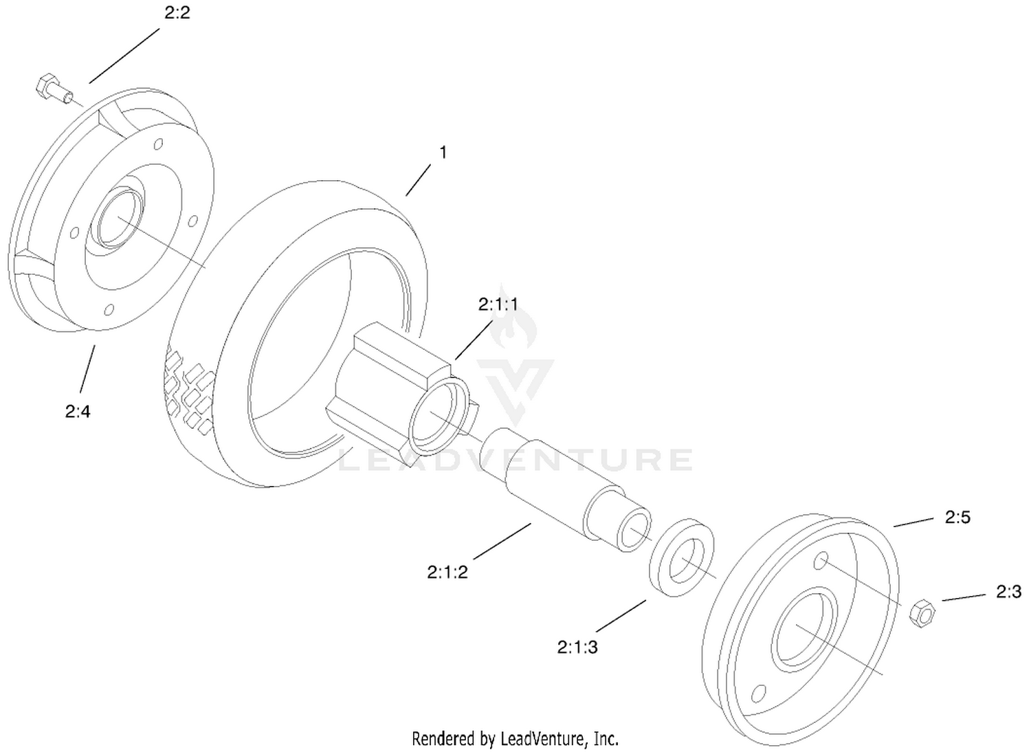 Rear Wheel  Tire Assembly