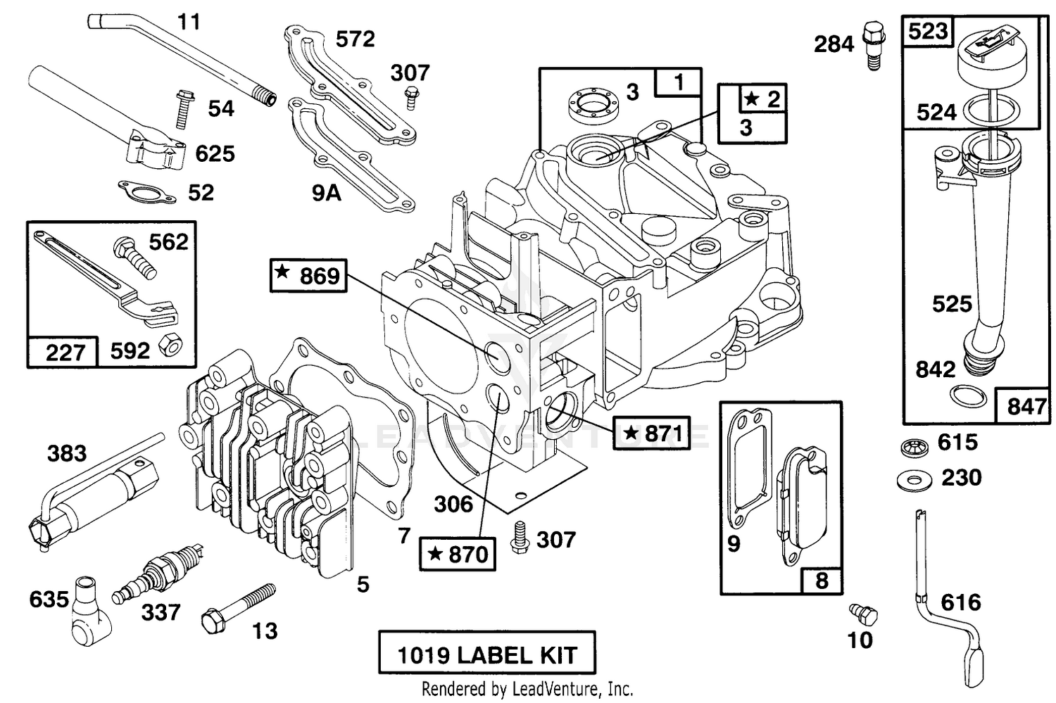 Engine Briggs  Stratton Model 12f802-0667-01