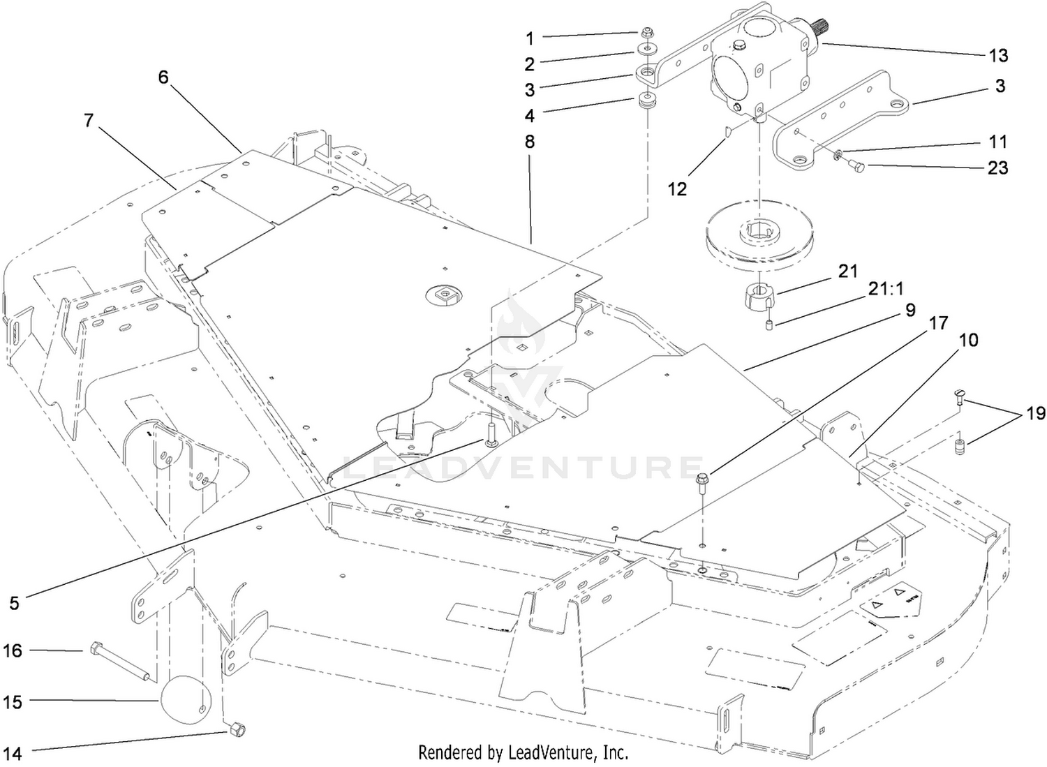 Cover and Gearbox Assembly
