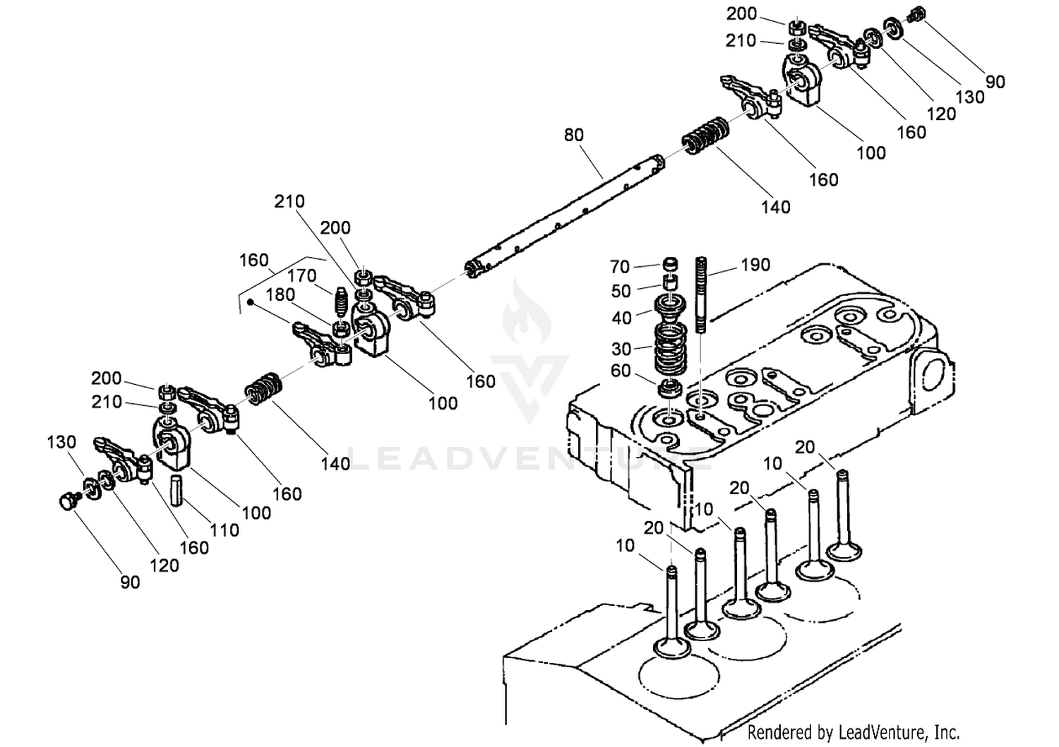 Valve and Rocker Arm Assembly