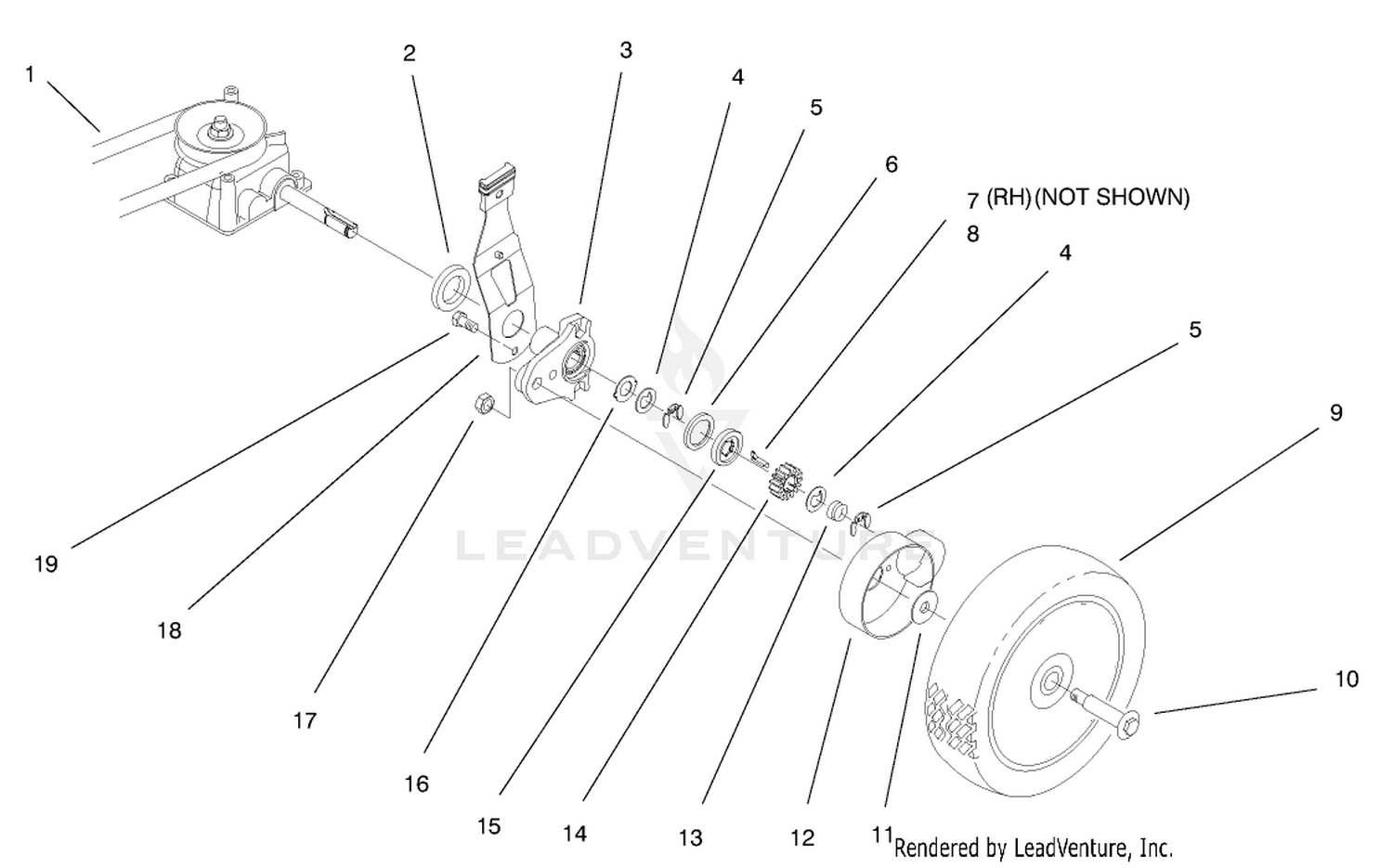 Gearcase  Wheel Assembly