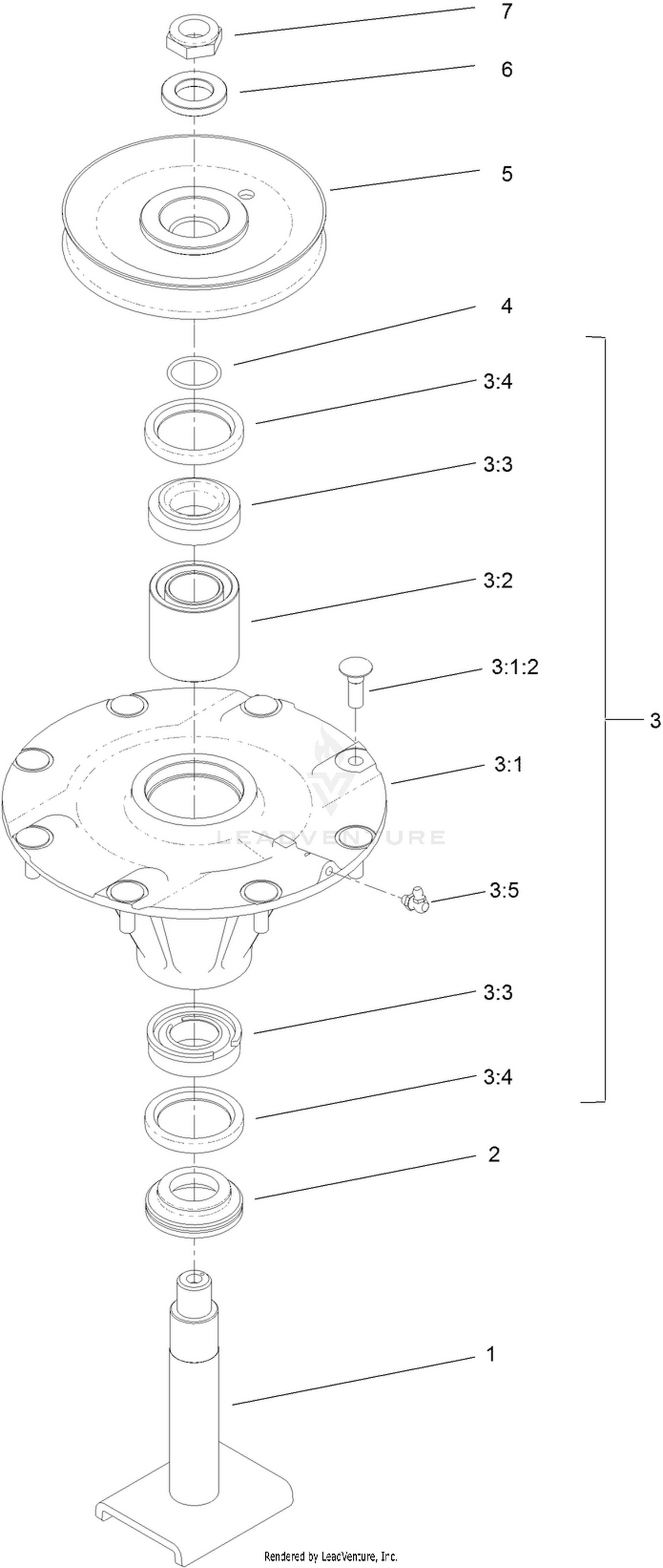 Low Spindle Assembly No. 139-3177