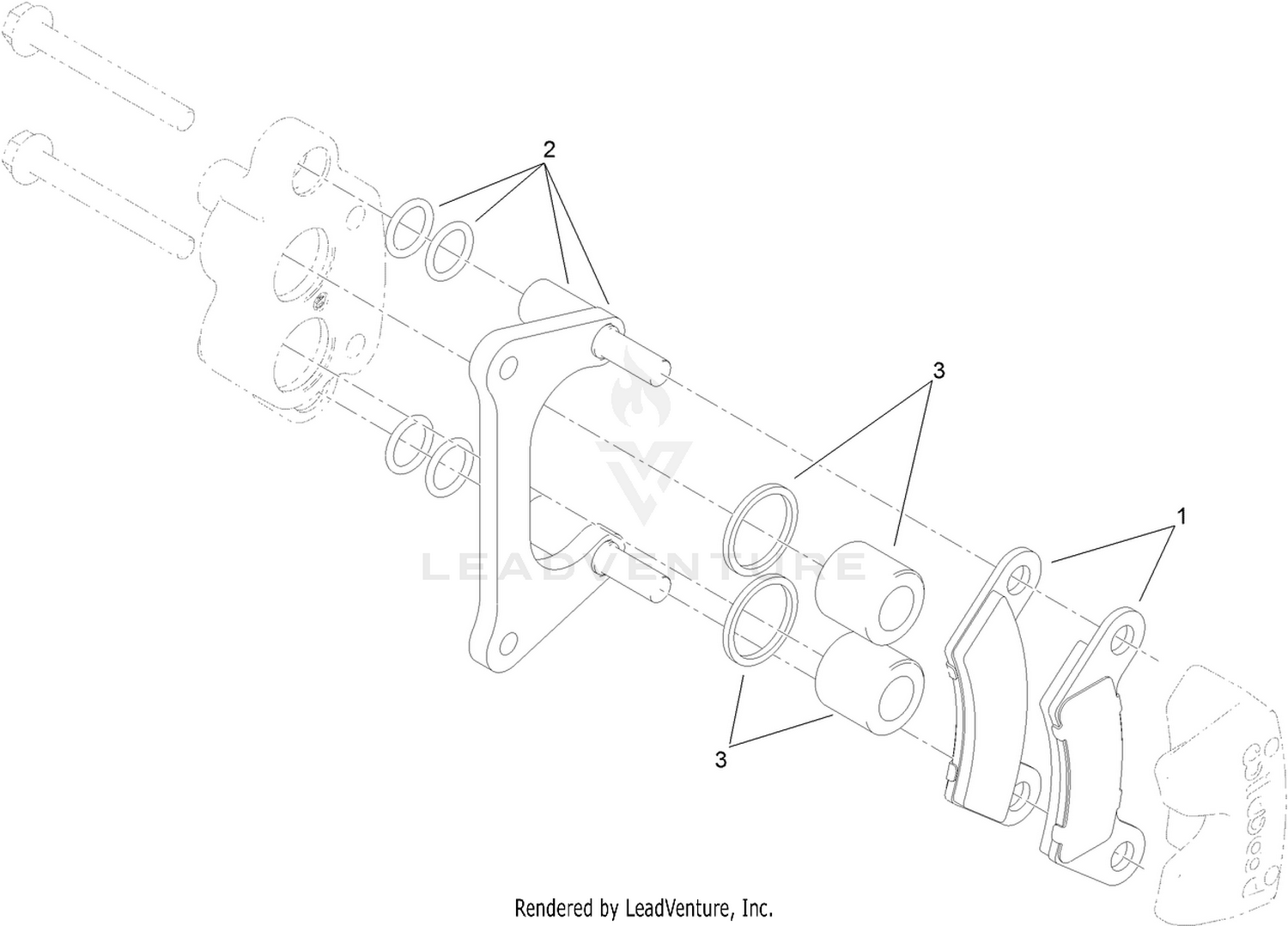 Brake Caliper Assembly No. 119-9535