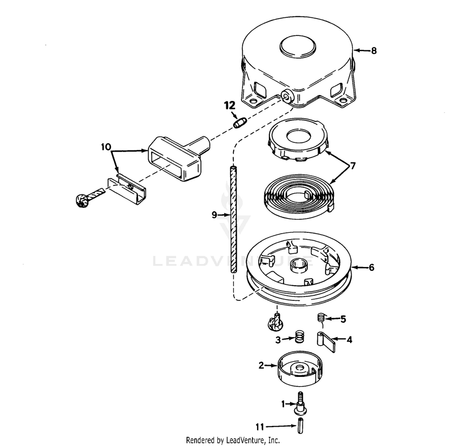 Rewind Starter No. 590420a