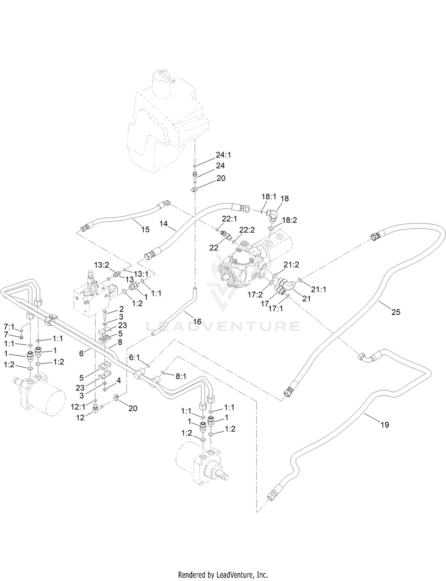 Hydraulic Traction Circuit Assembly