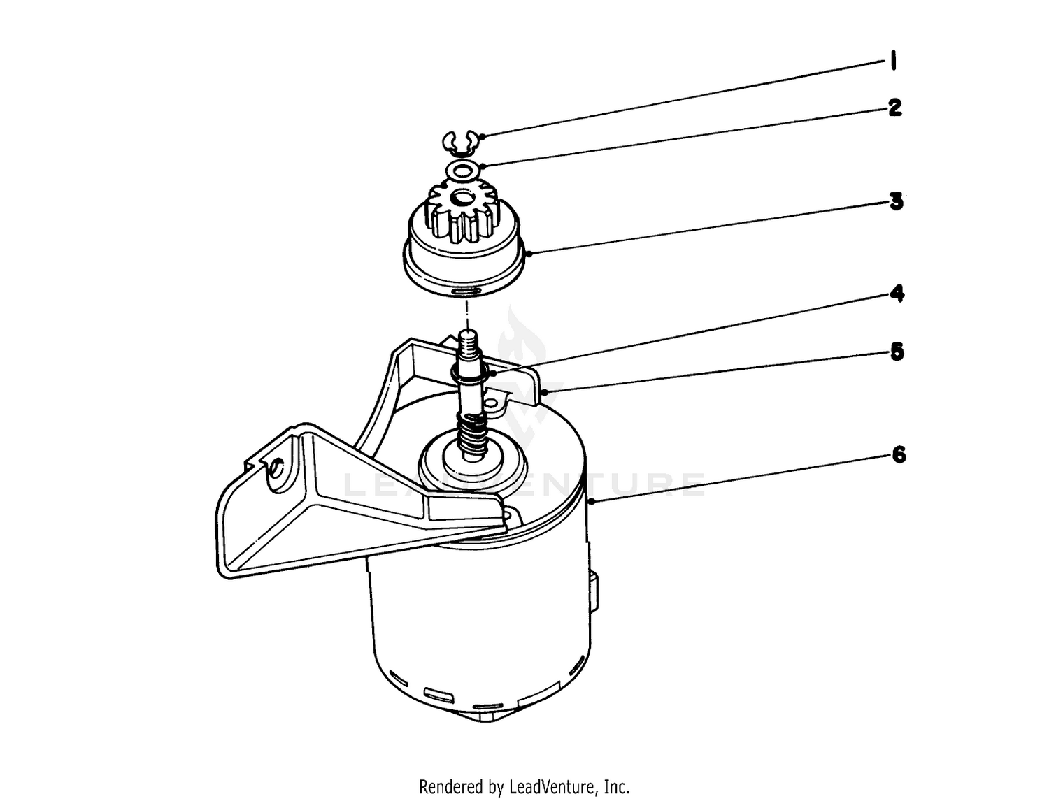 Starter Motor Model No. 21711