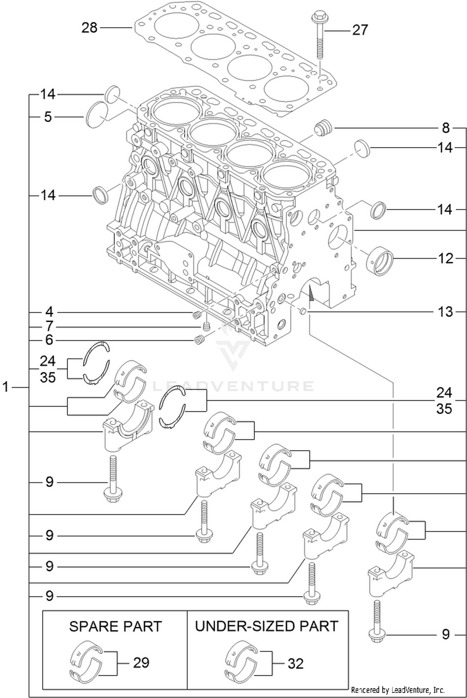 Cylinder Block Assembly