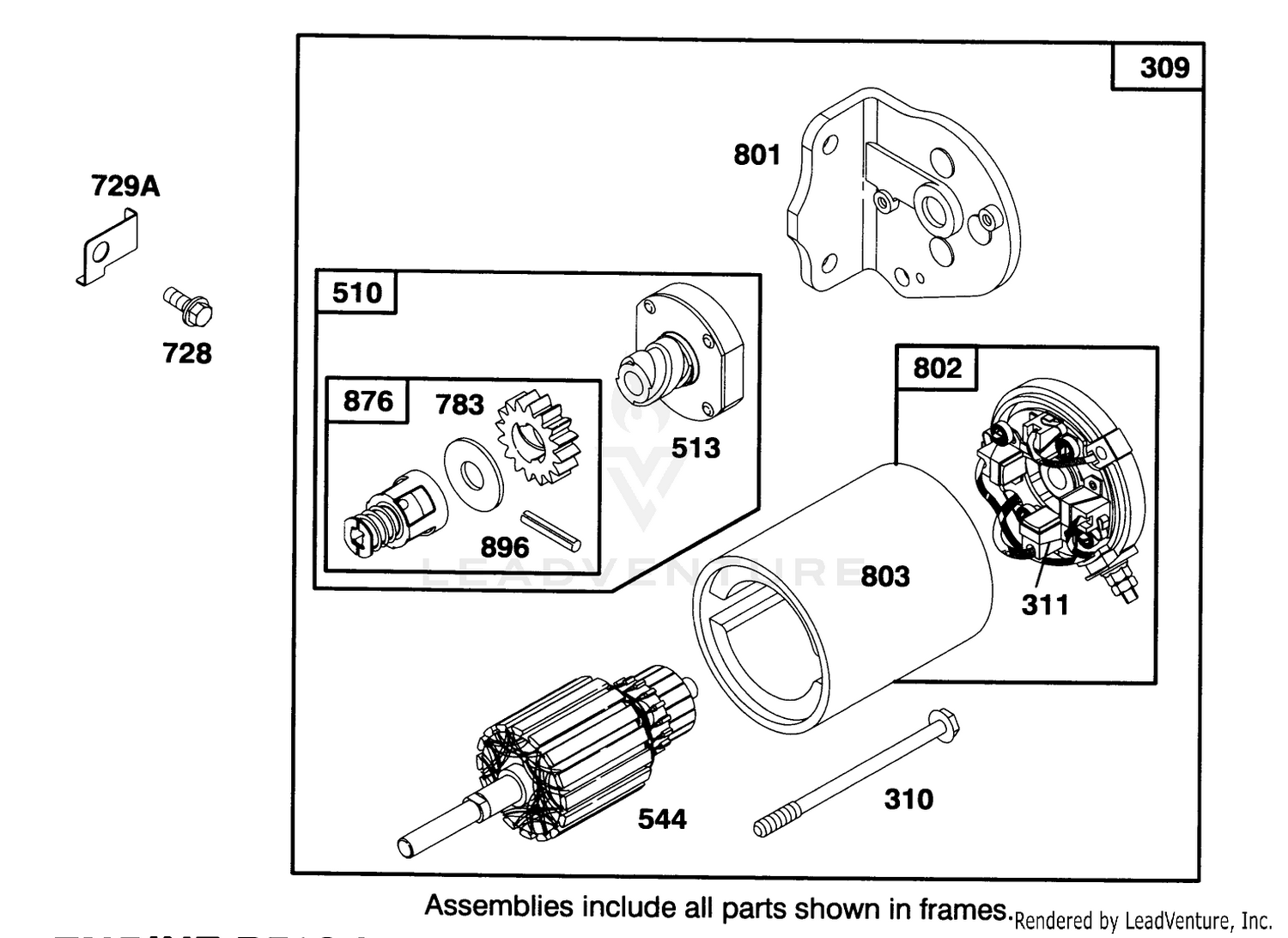 Engine Briggs  Stratton Model 28m707-0122-01 7