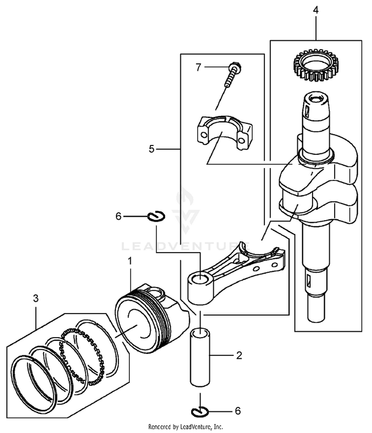 Piston and Crankshaft Assembly