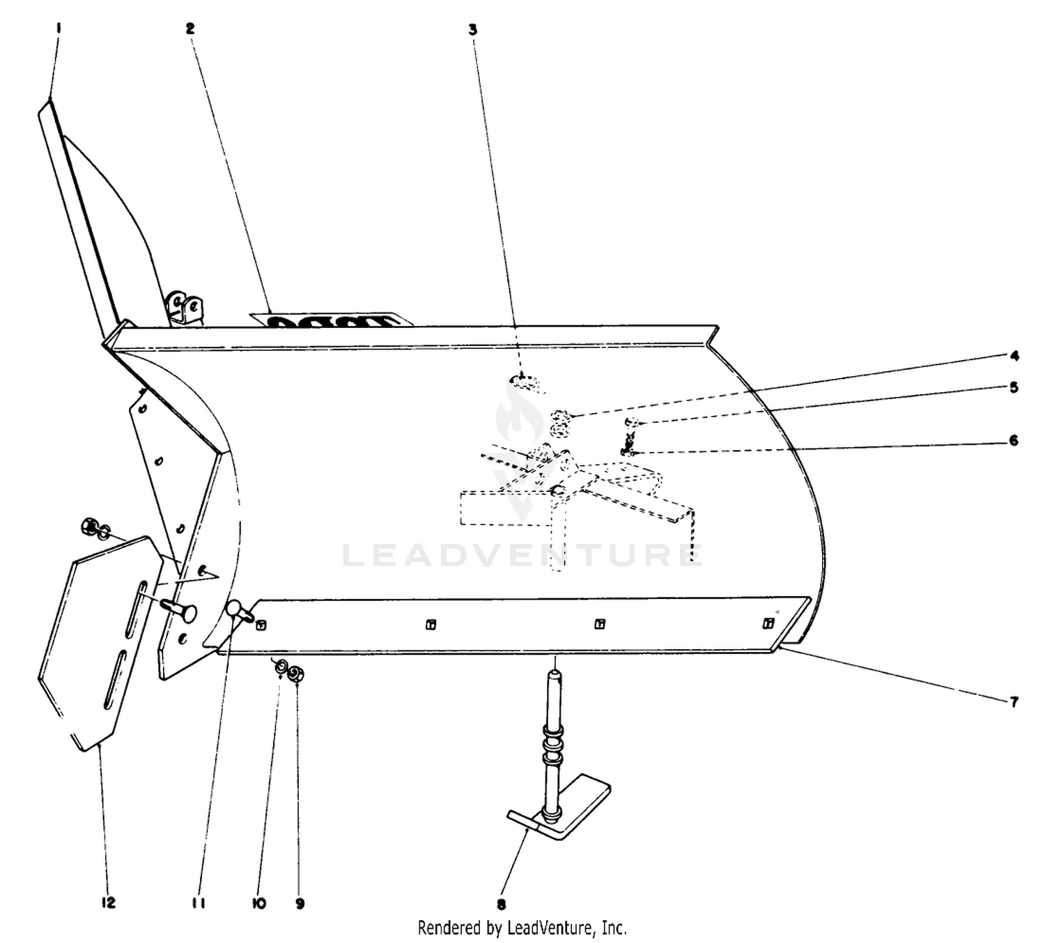 V-Plow Model No. 30750 (optional)