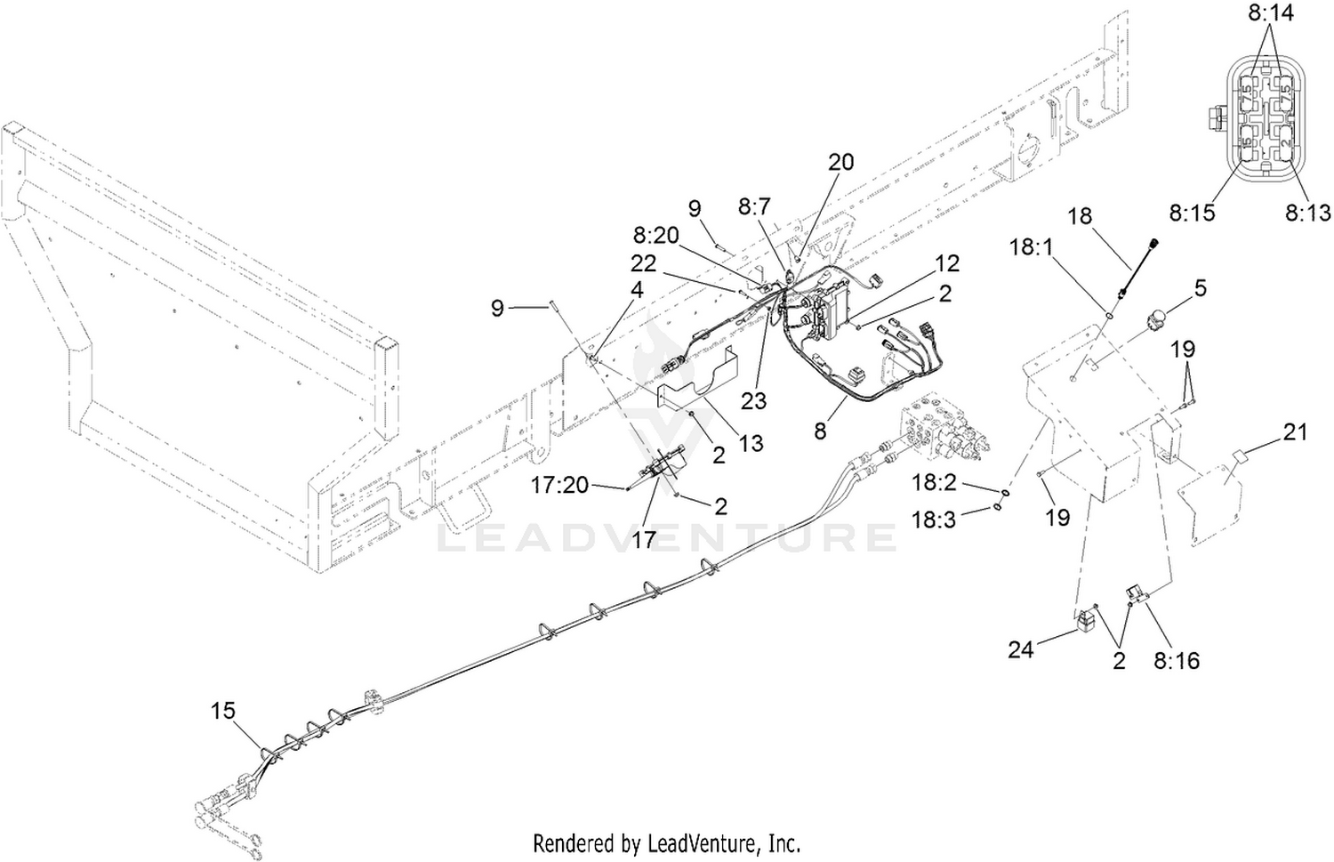 Wire Harness and Pocket Control Assembly