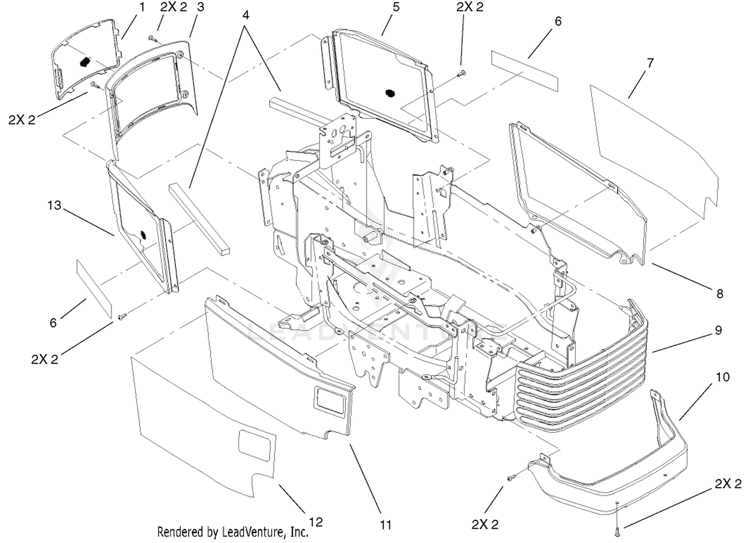 Grill  Side Panels Assembly