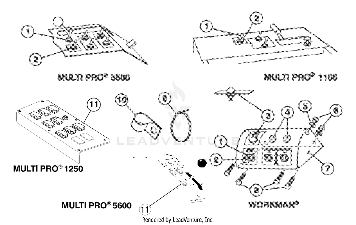 SWITCH PANEL ASM  HARNESS RESTRAINT