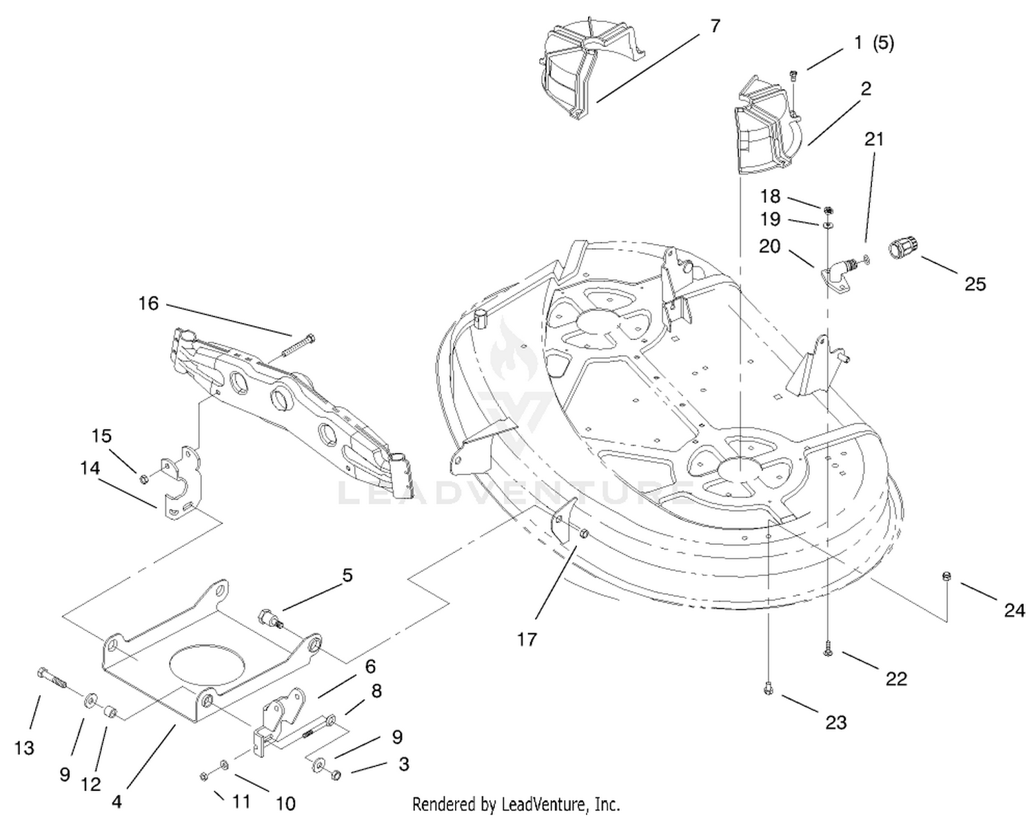 38" Deck Engagement Assembly