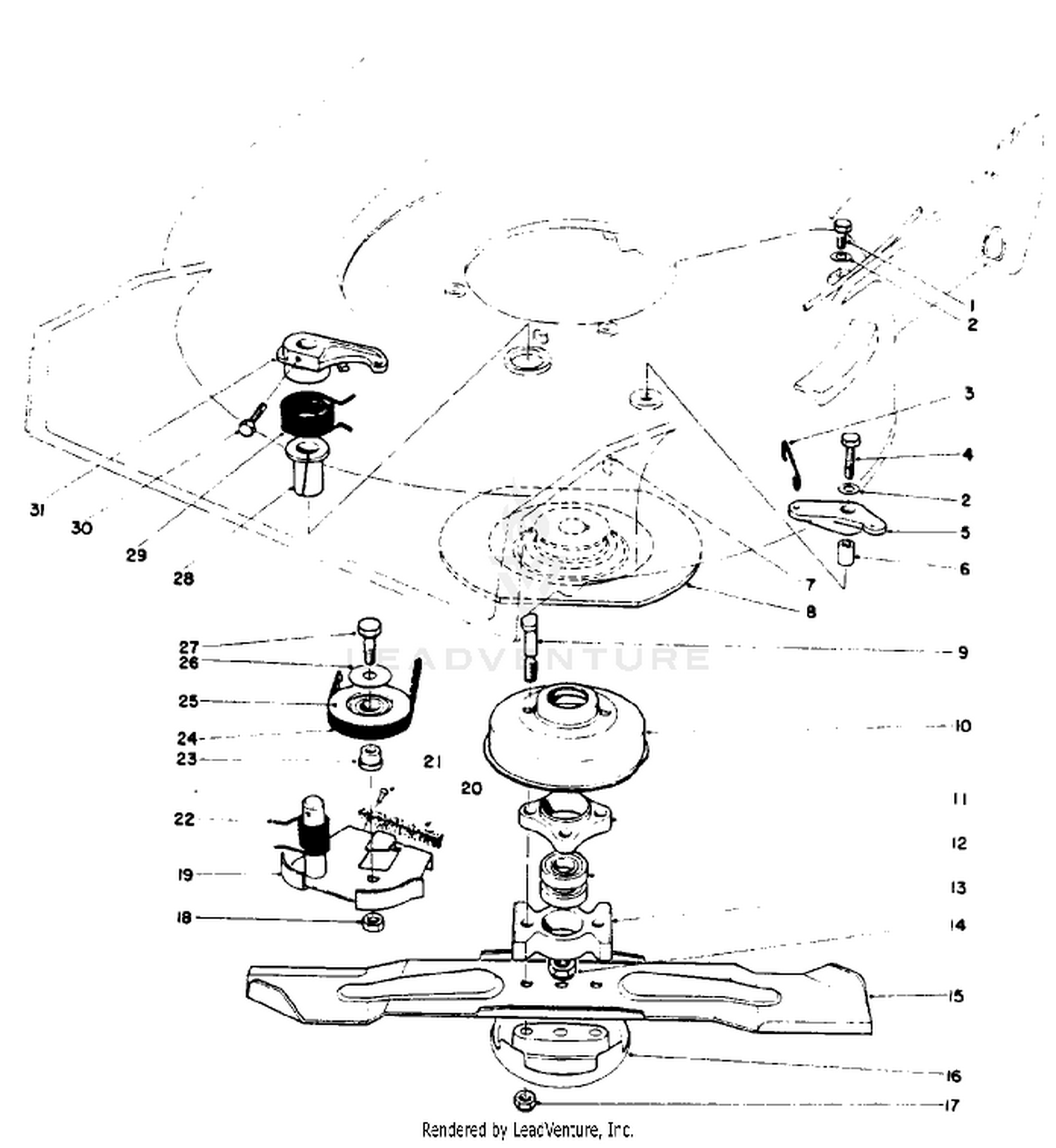 Blade Brake Clutch Assembly