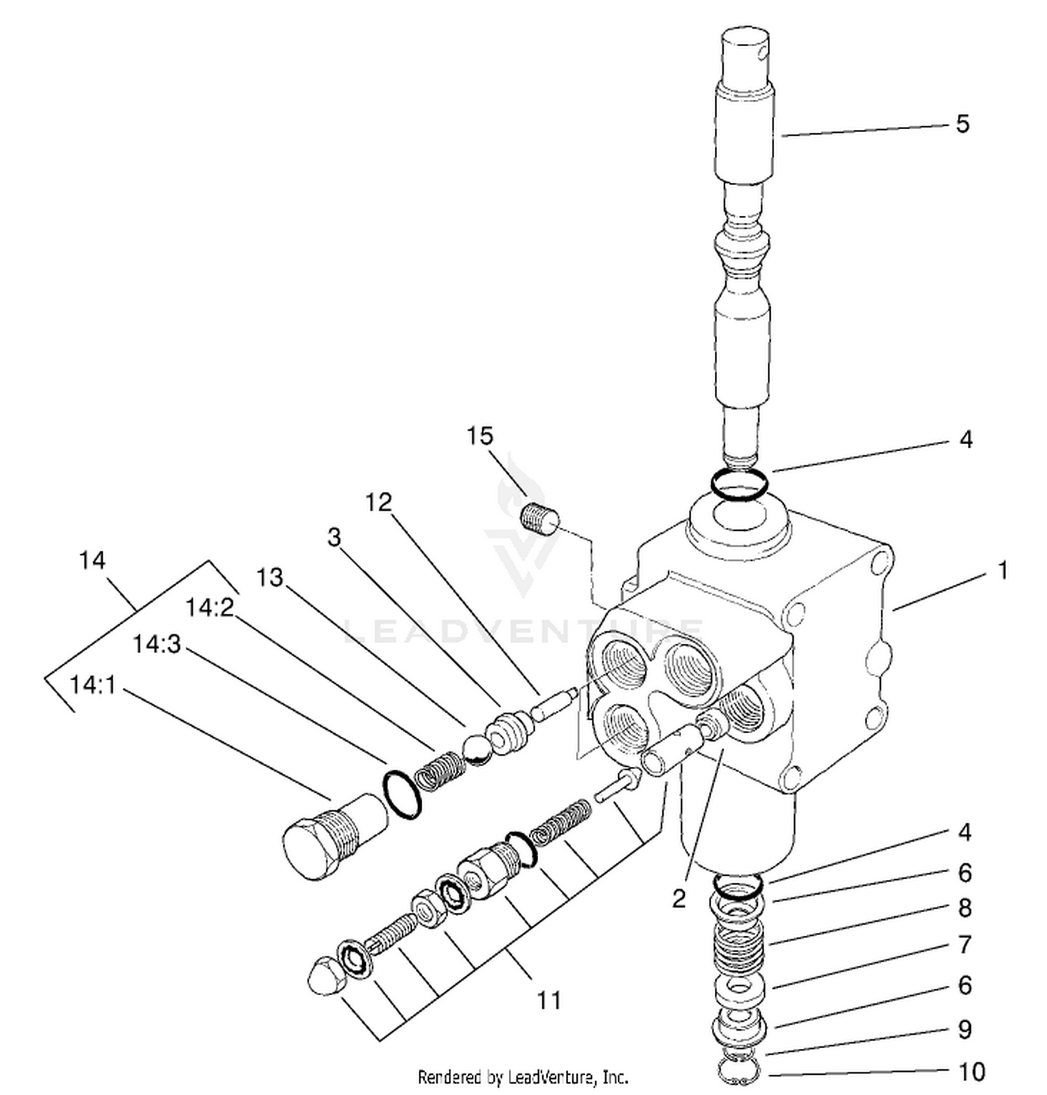 Hydraulic Control Valve No. 104-4092