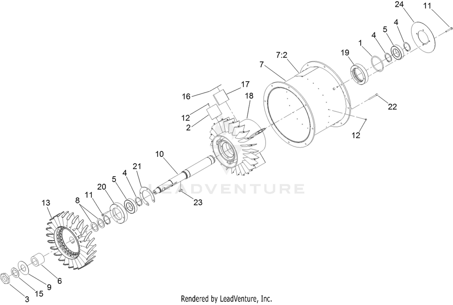 Turbine Assembly No. 125-4260