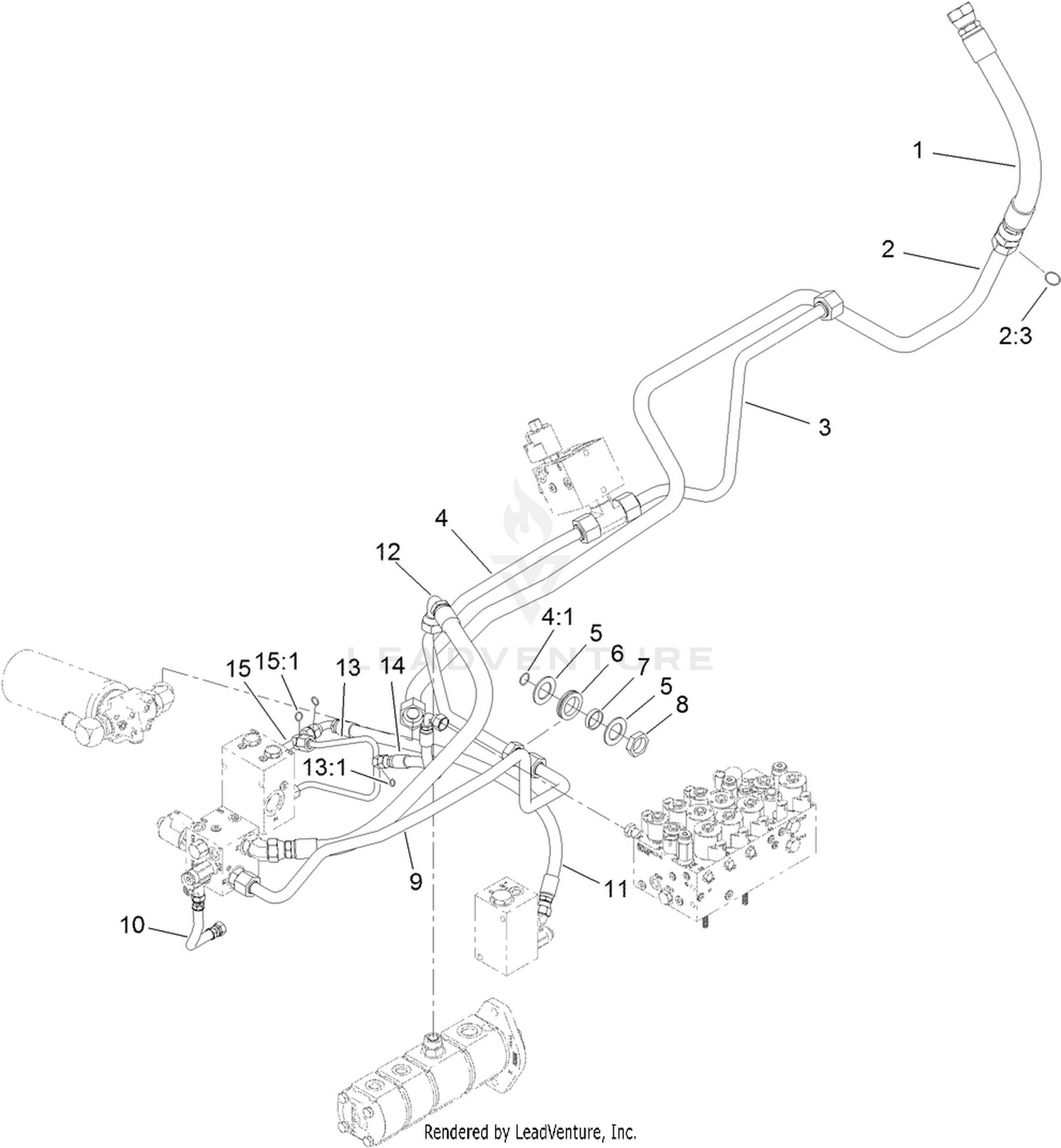 Oil Cooler Hydraulic Assembly