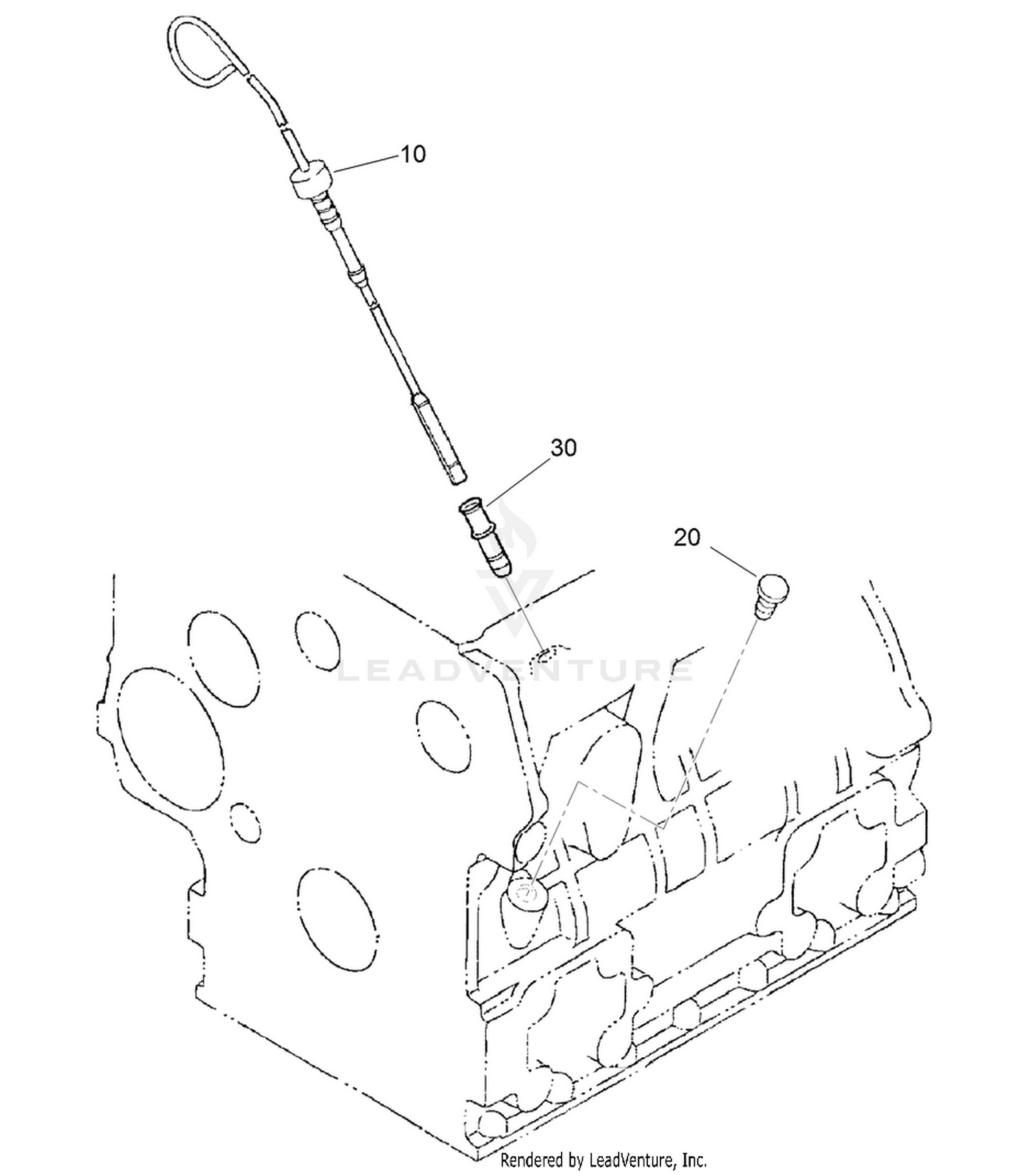 Dipstick and Guide Assembly