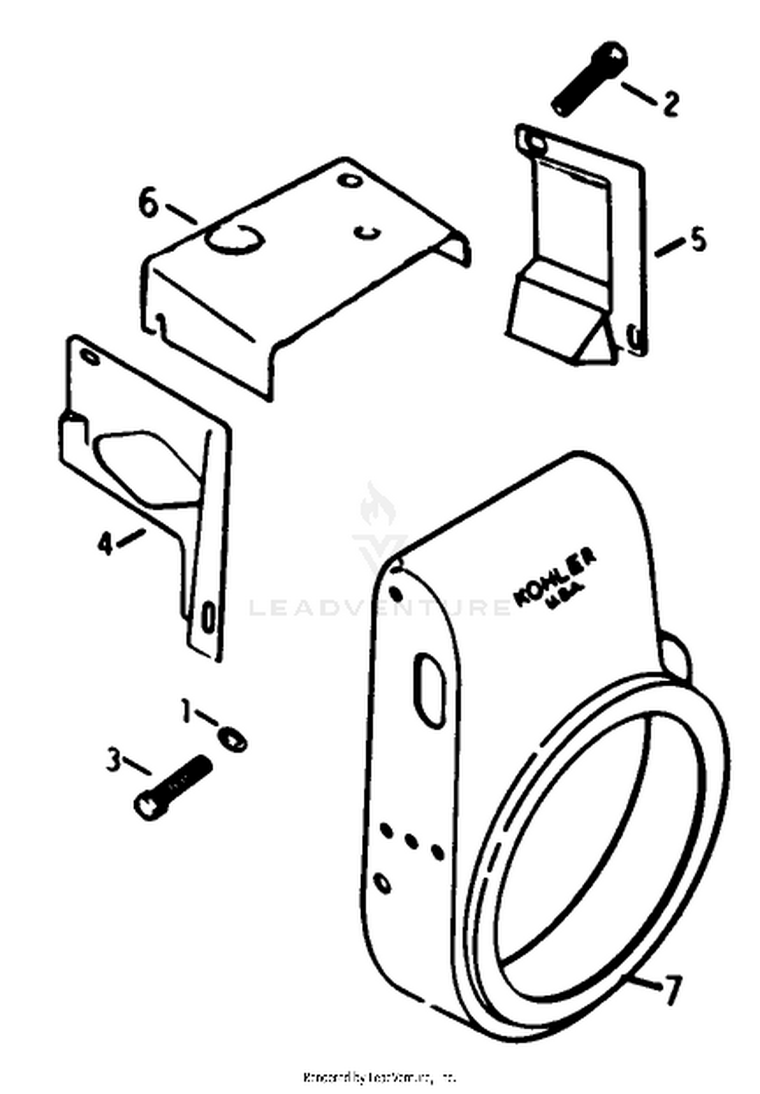 Baffles  Shroud-Engine Kohler Model No. K321s Spec. No. 60434