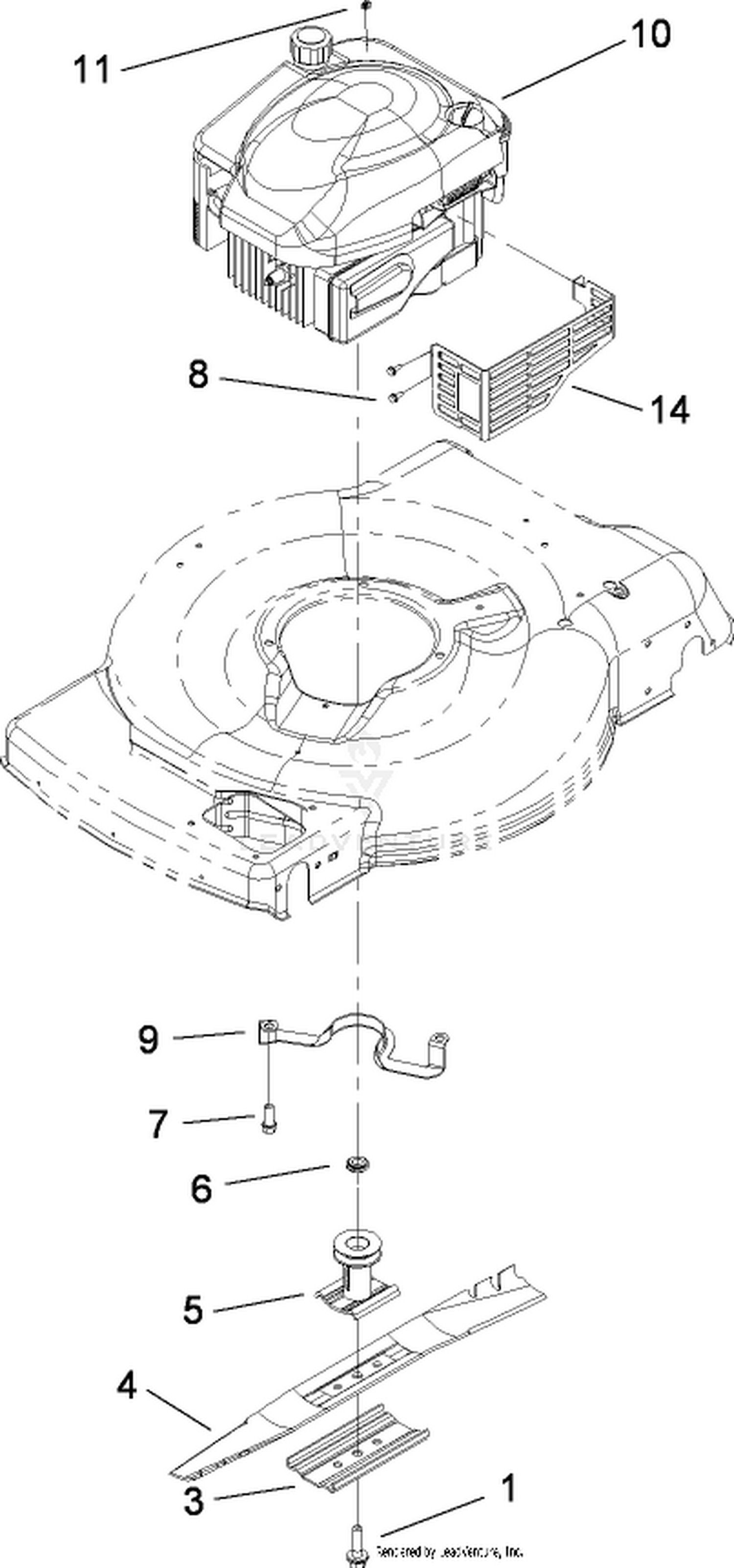 Engine and Blade Assembly