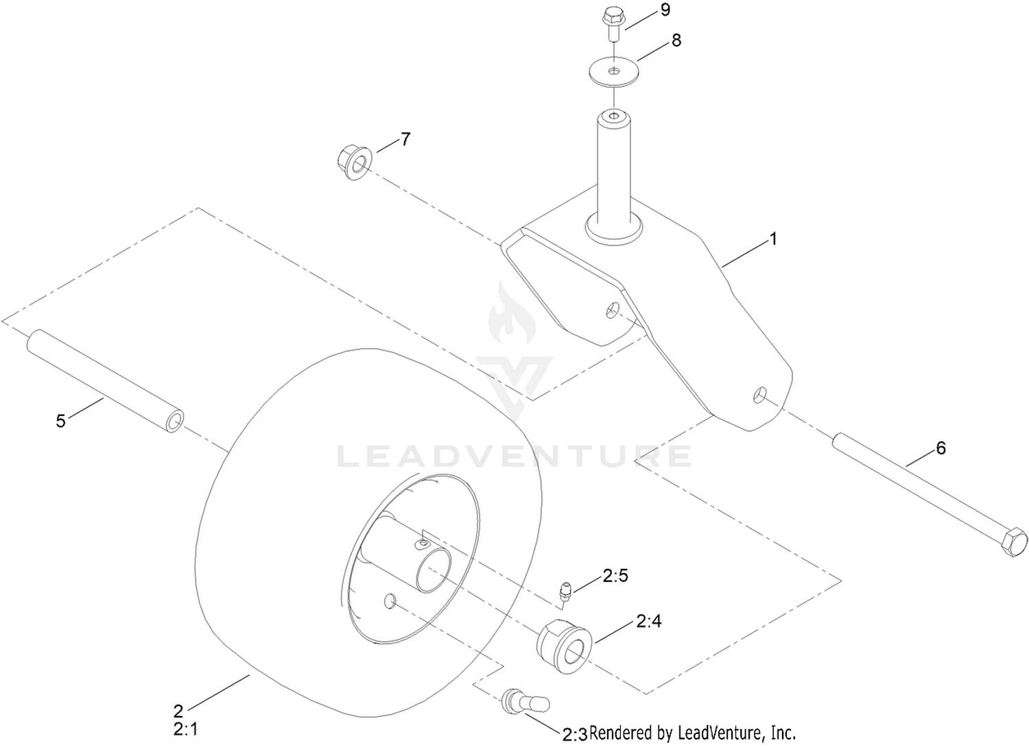 Tire and Caster Assembly