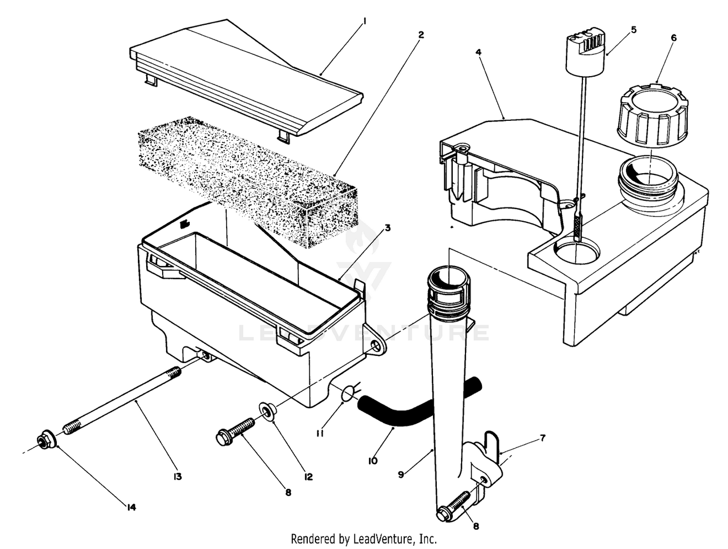 Air Cleaner  Fuel Tank Assembly