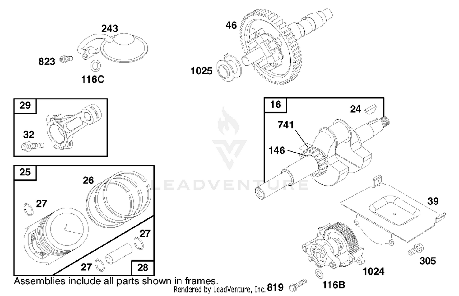 Engine Briggs  Stratton Model 303447-1179-E1 2