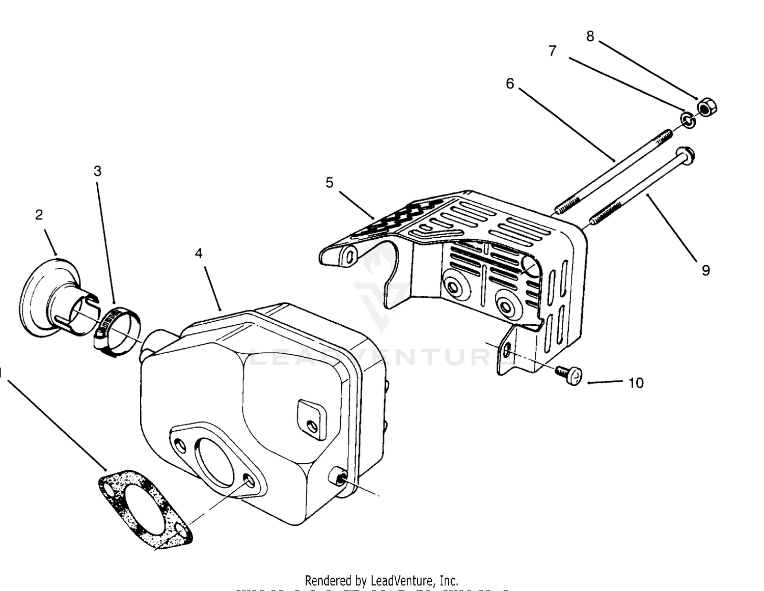 Muffler Assembly (model No. 47pr4-3)