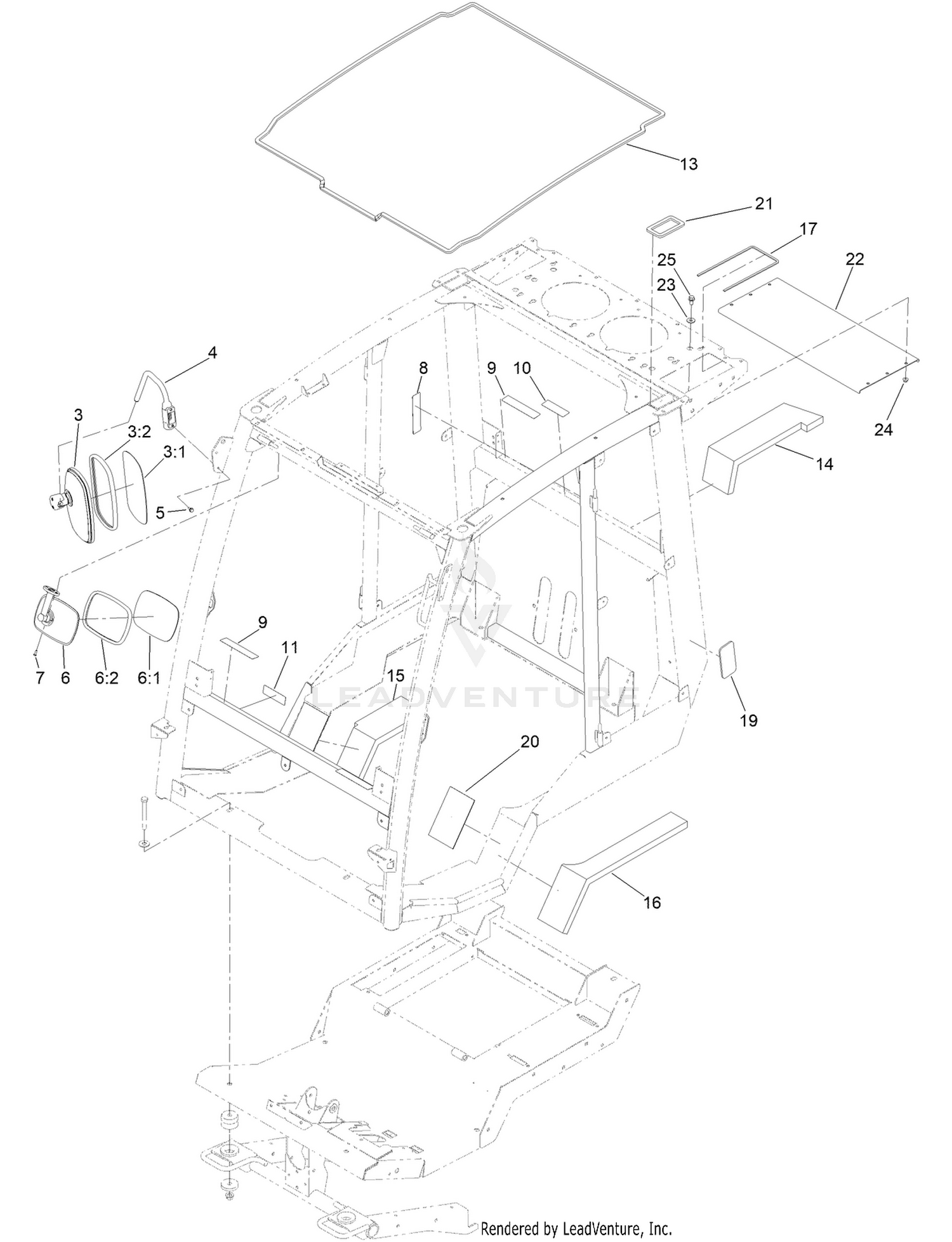 Frame, Mount and Seal Assembly