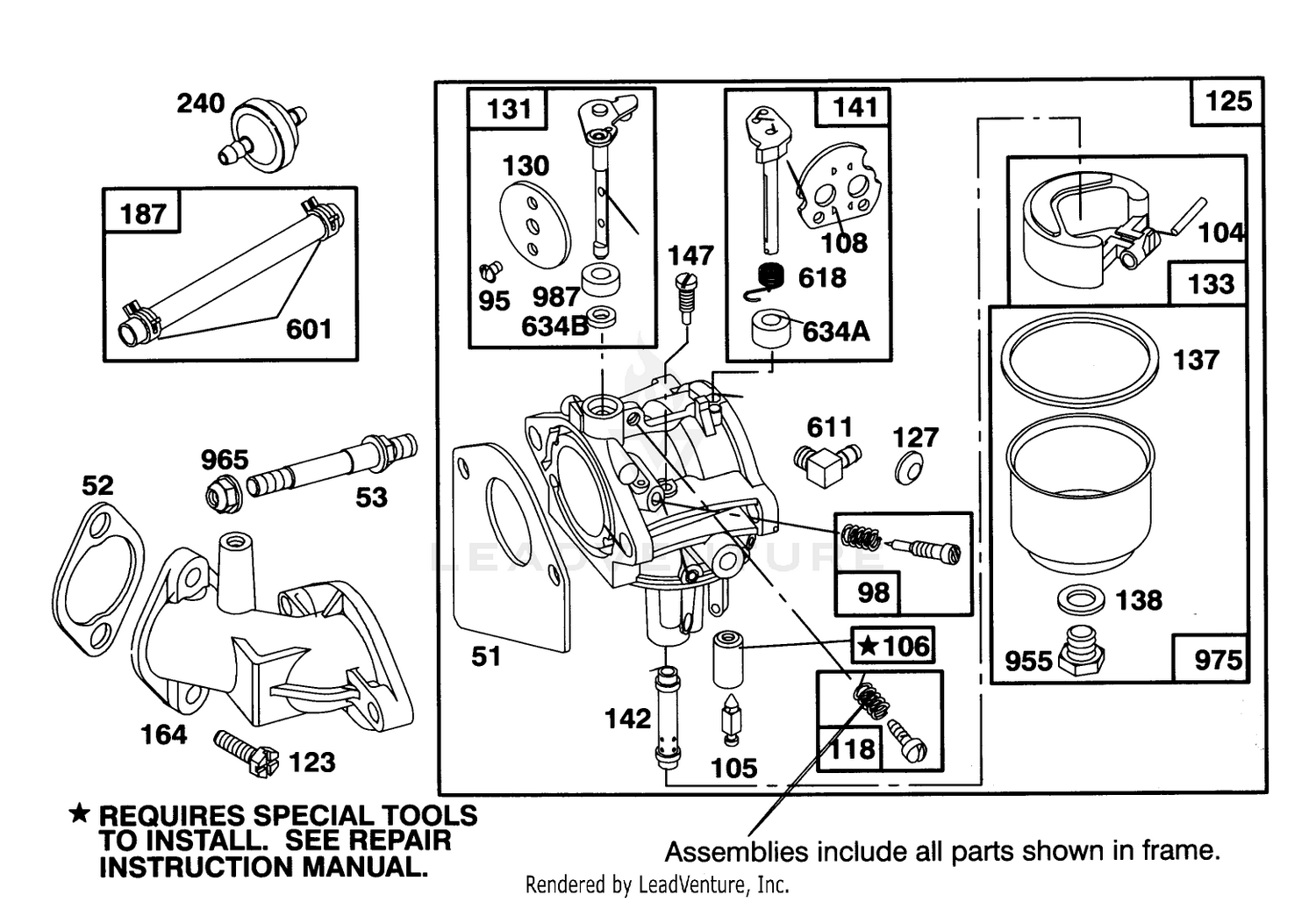 Engine Briggs  Stratton Model 254707-0128-01 4