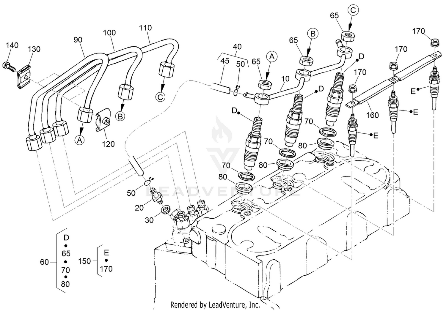 Nozzle Holder and Glow Plug Assembly