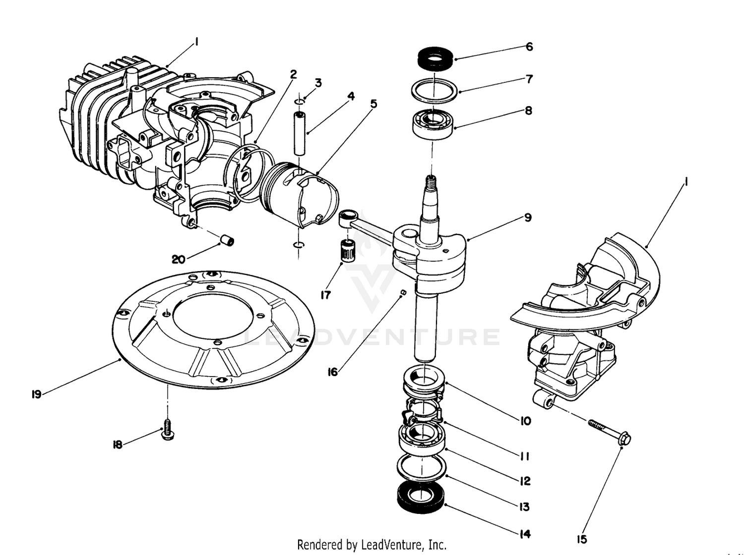 Crankshaft Assembly (engine No. 47pk9)