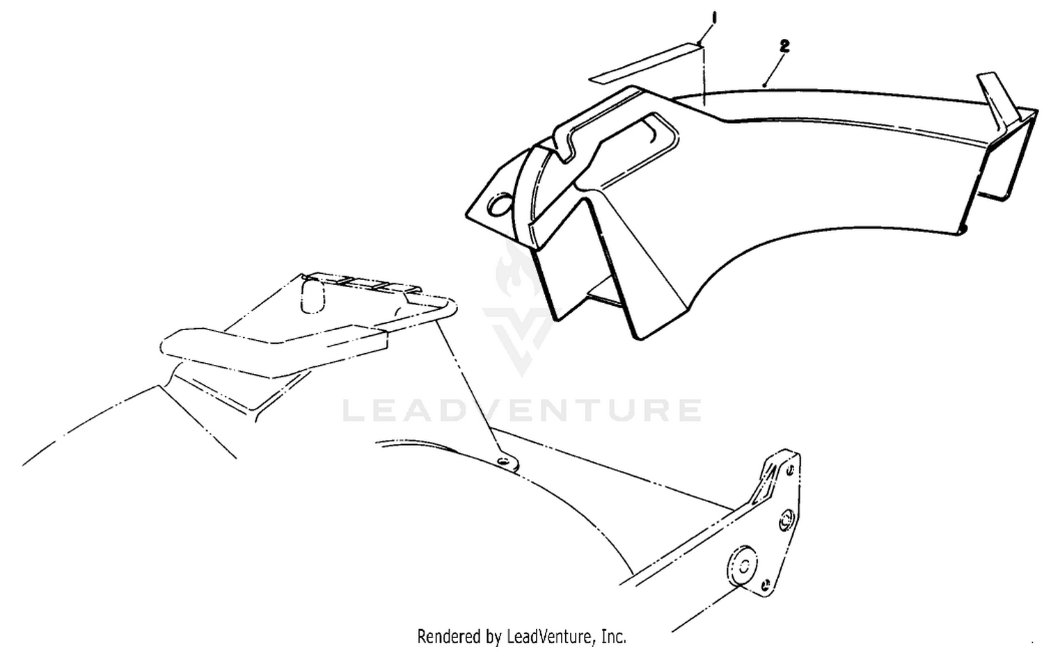 Side Discharge Chute Model No. 59168 (optional)