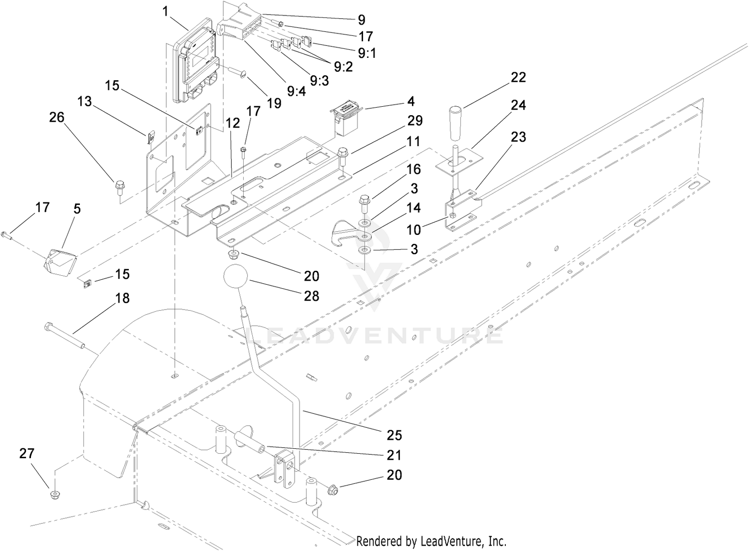 Lower Control Panel Assembly