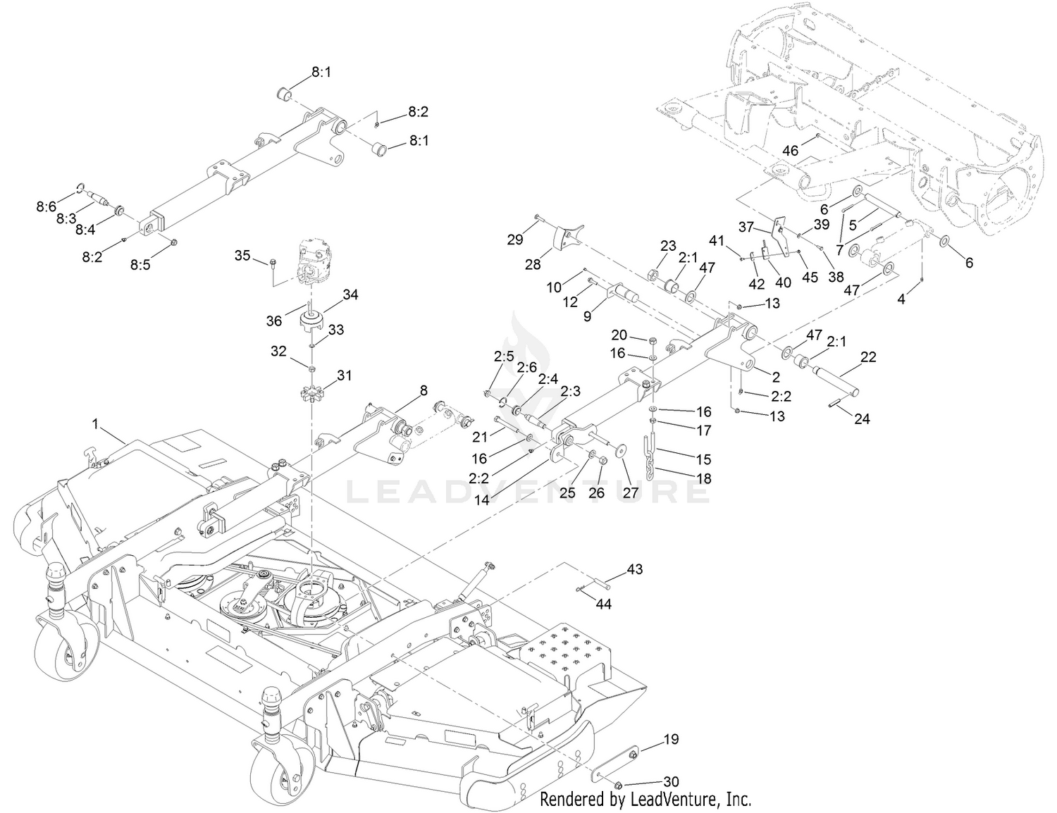 Center Front Deck Assembly
