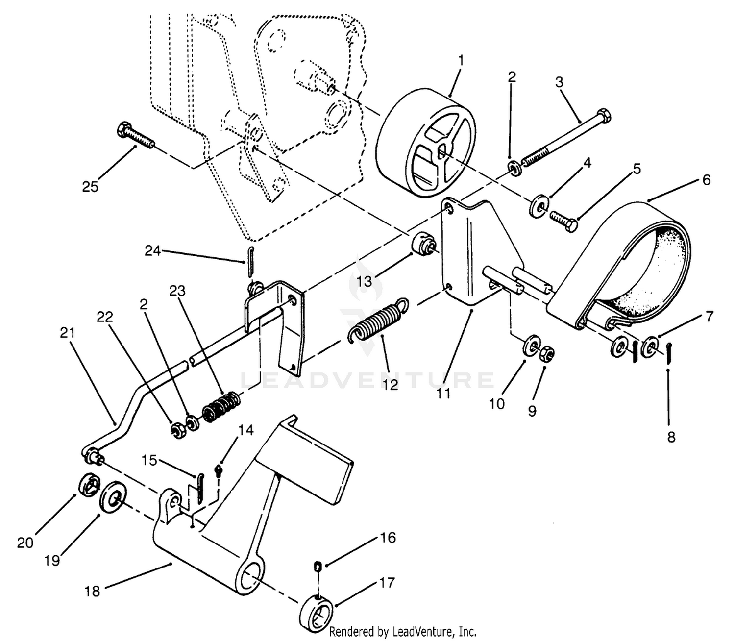 Brake Pedal  Linkage Assembly