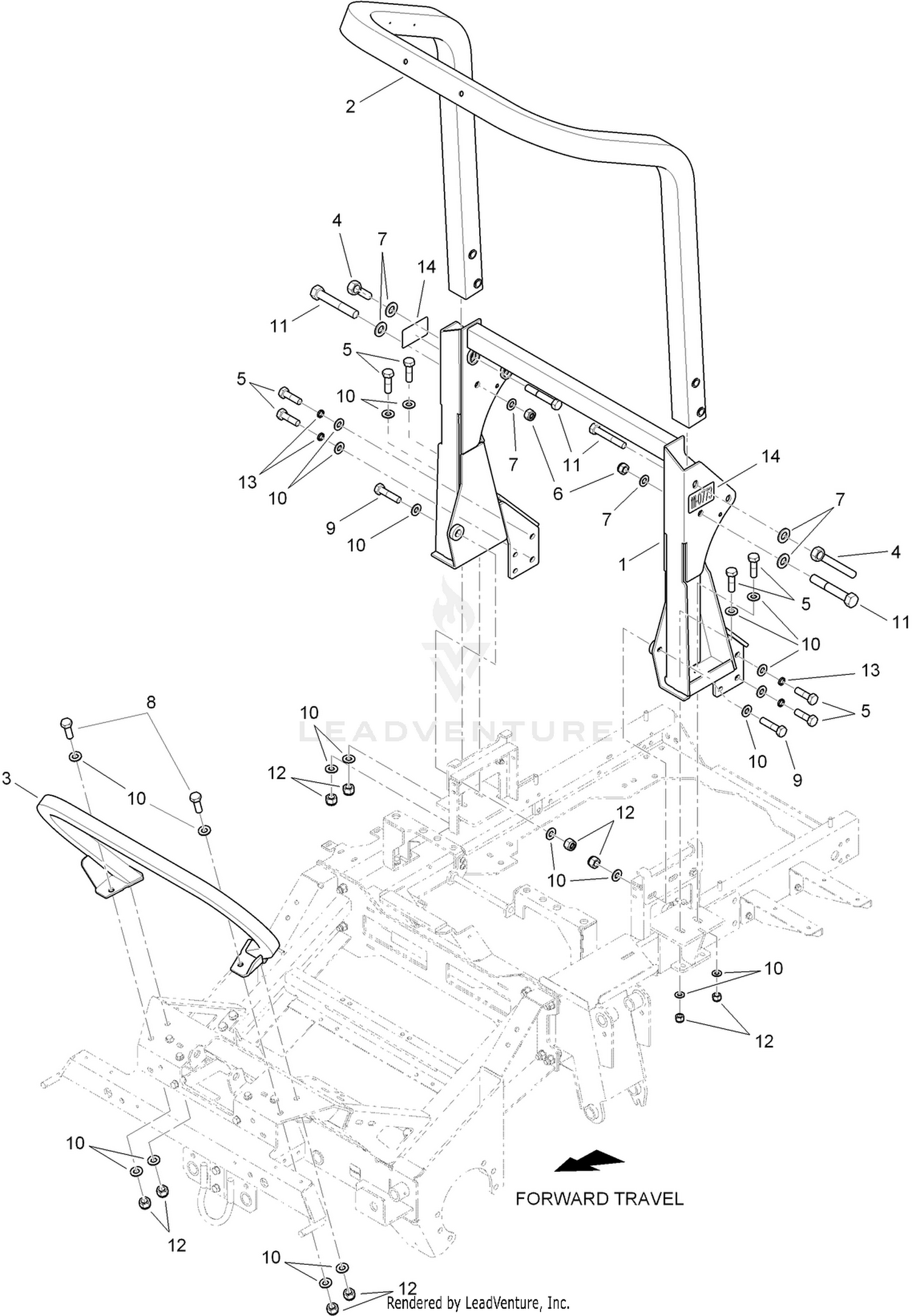 2 Post Roll Over Protective Structure