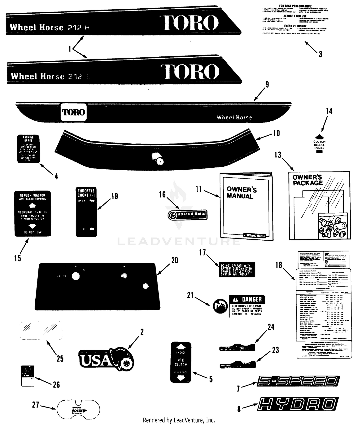 Decal  Miscellaneous Parts Assembly