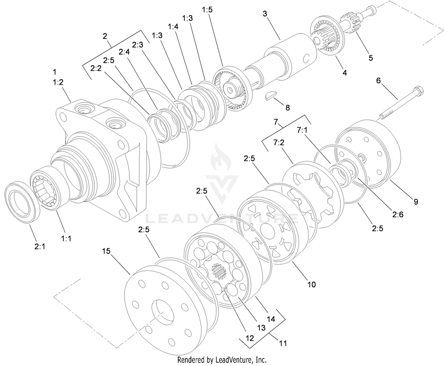 Hydraulic Motor Assembly No. 98-0958