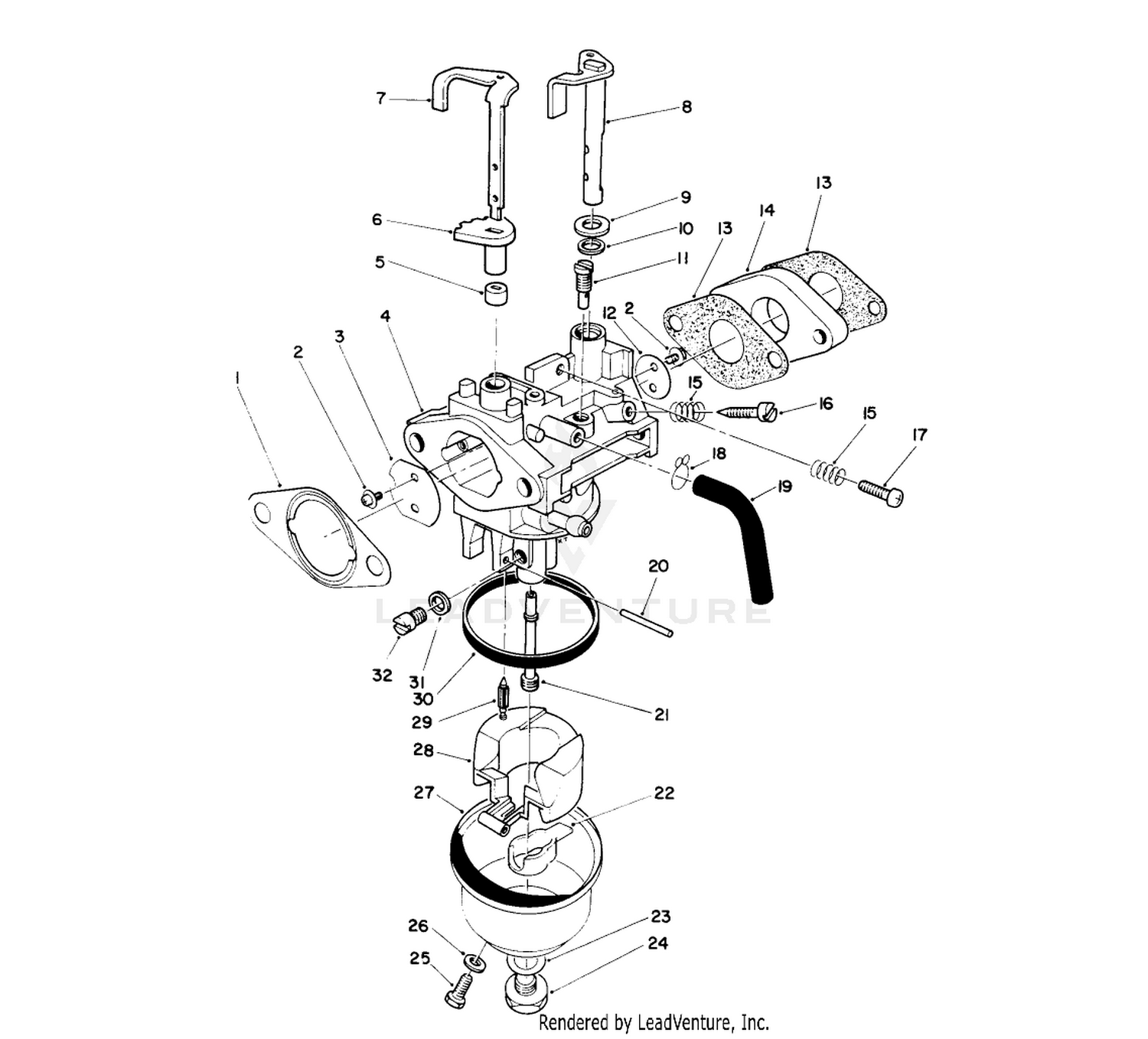 Carburetor Assembly (engine No. Vmk9)