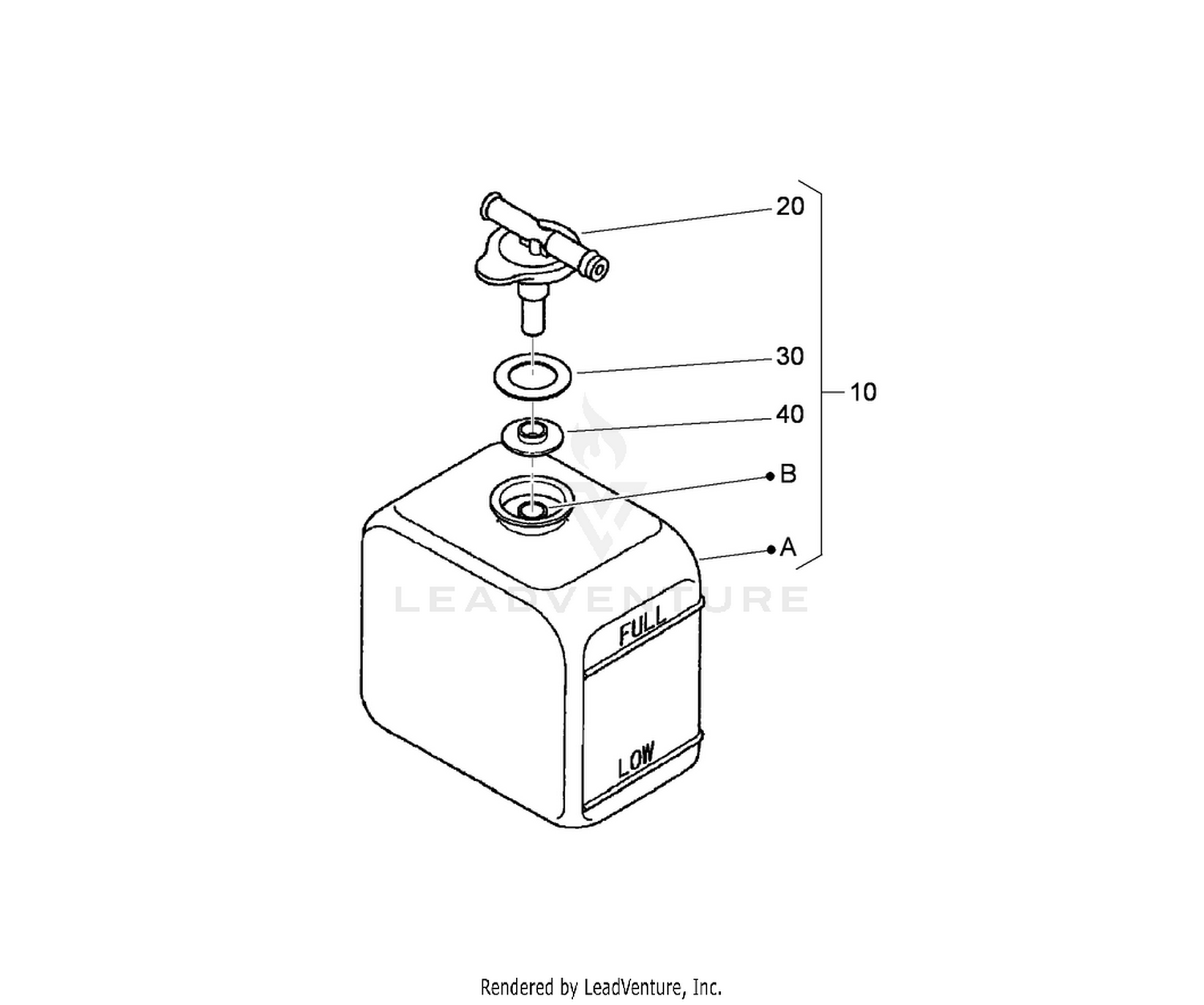 Overflow Bottle Assembly