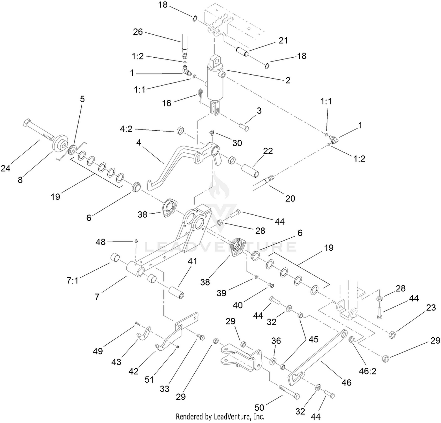 Center Lift Arm Assembly